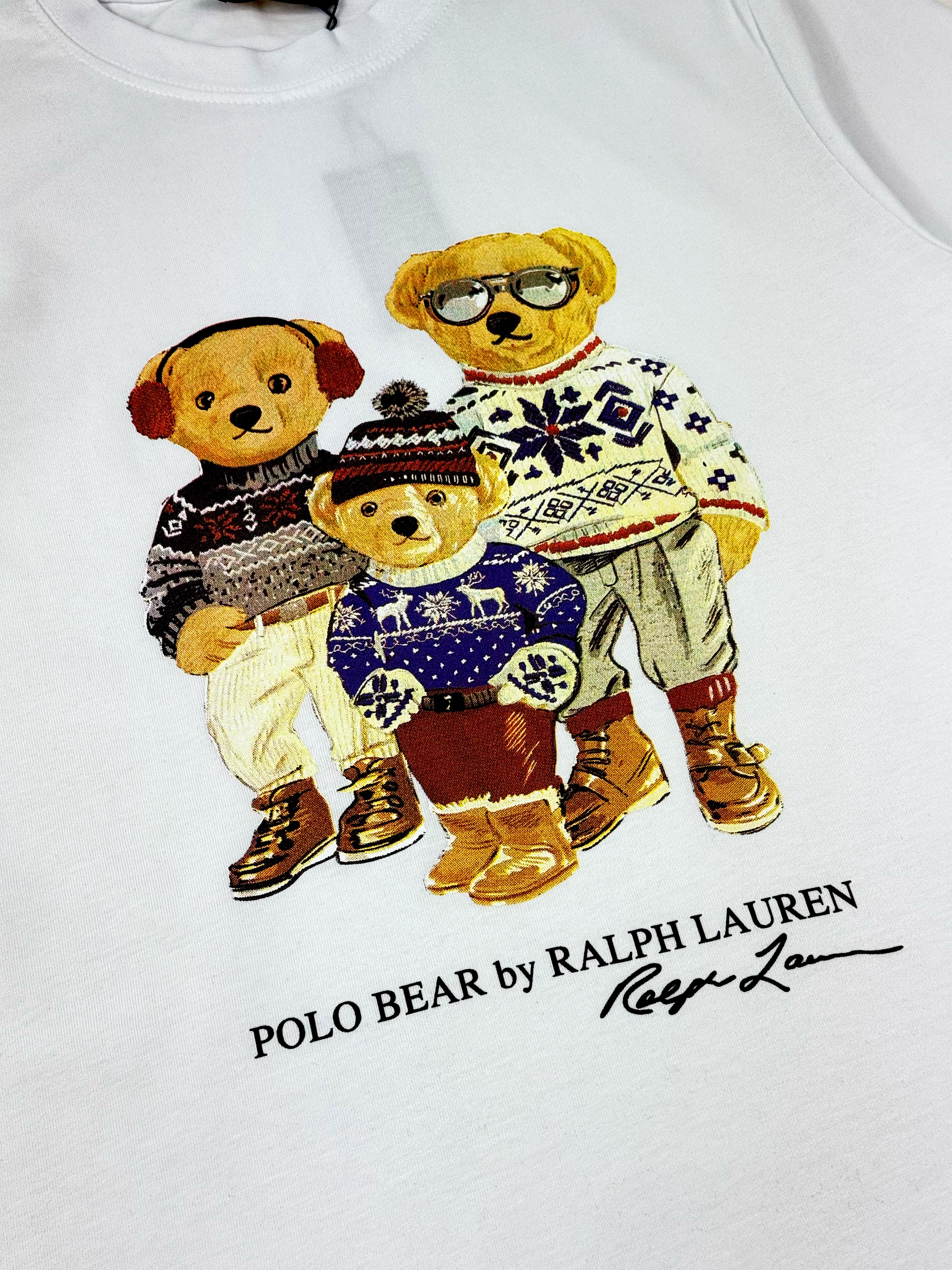 Ralph Lauren Family Bear Tee - Beyaz