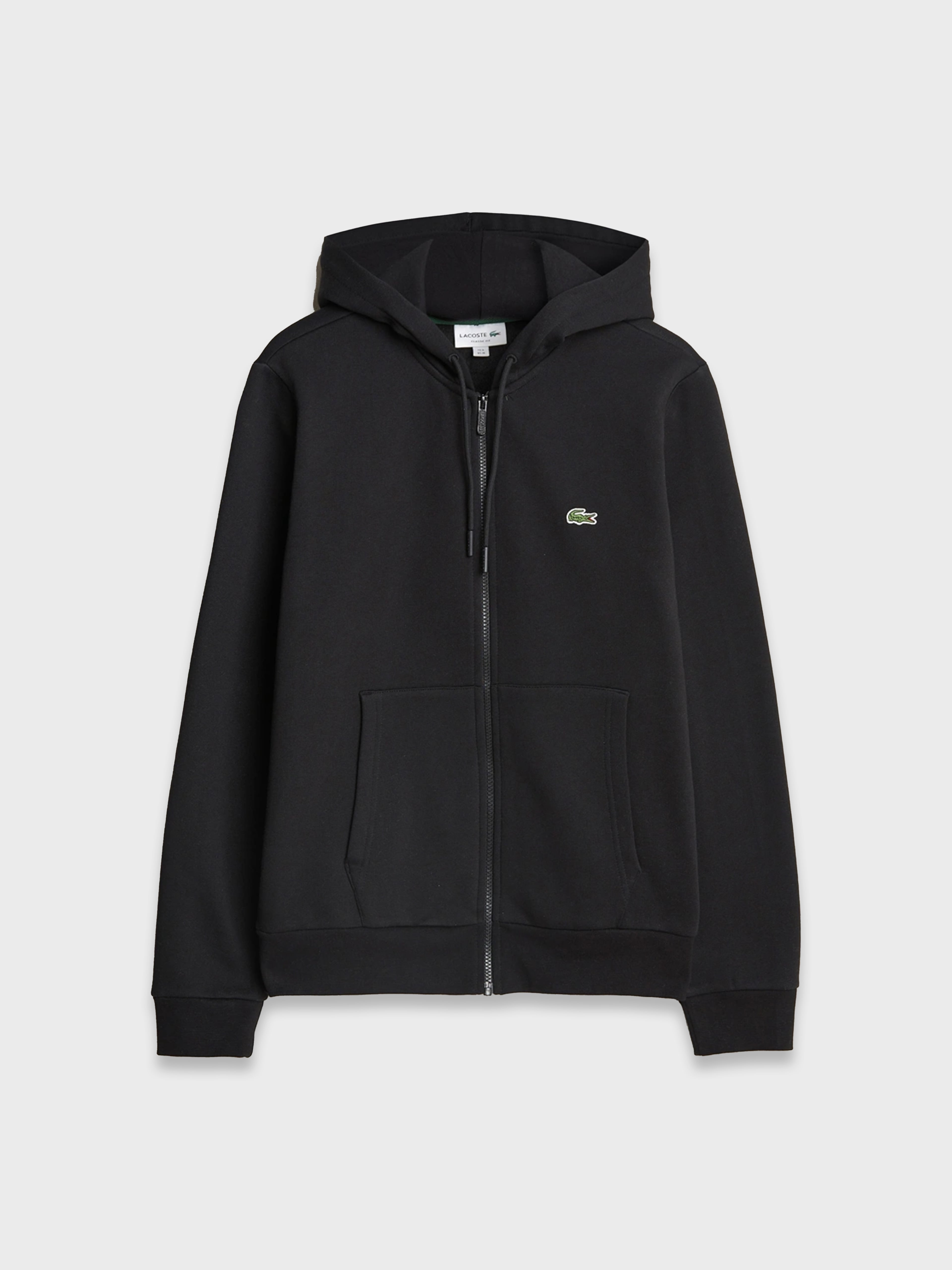 Lacoste Classic Full Zip Hoodie - Siyah