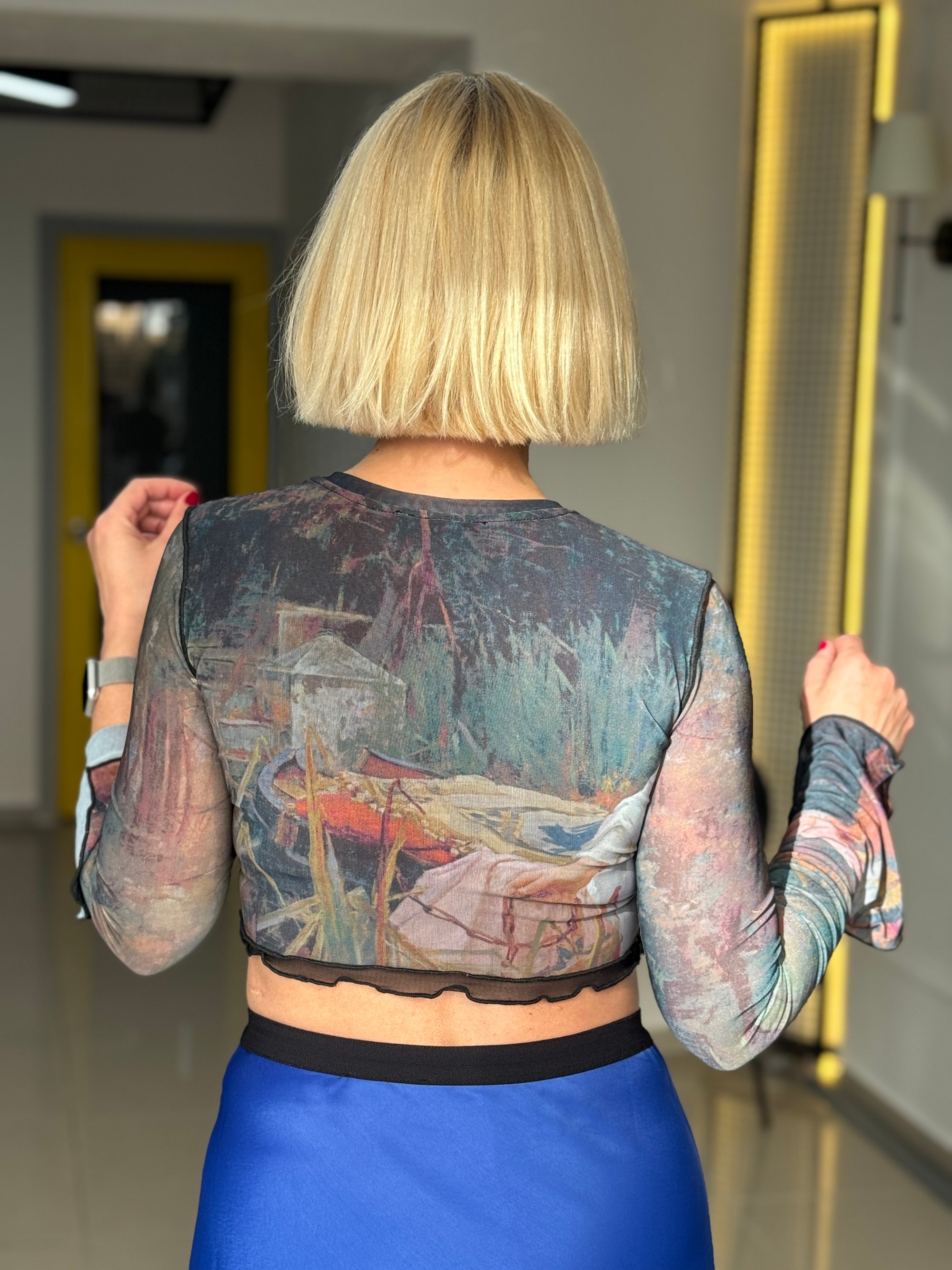Tate Tül Crop