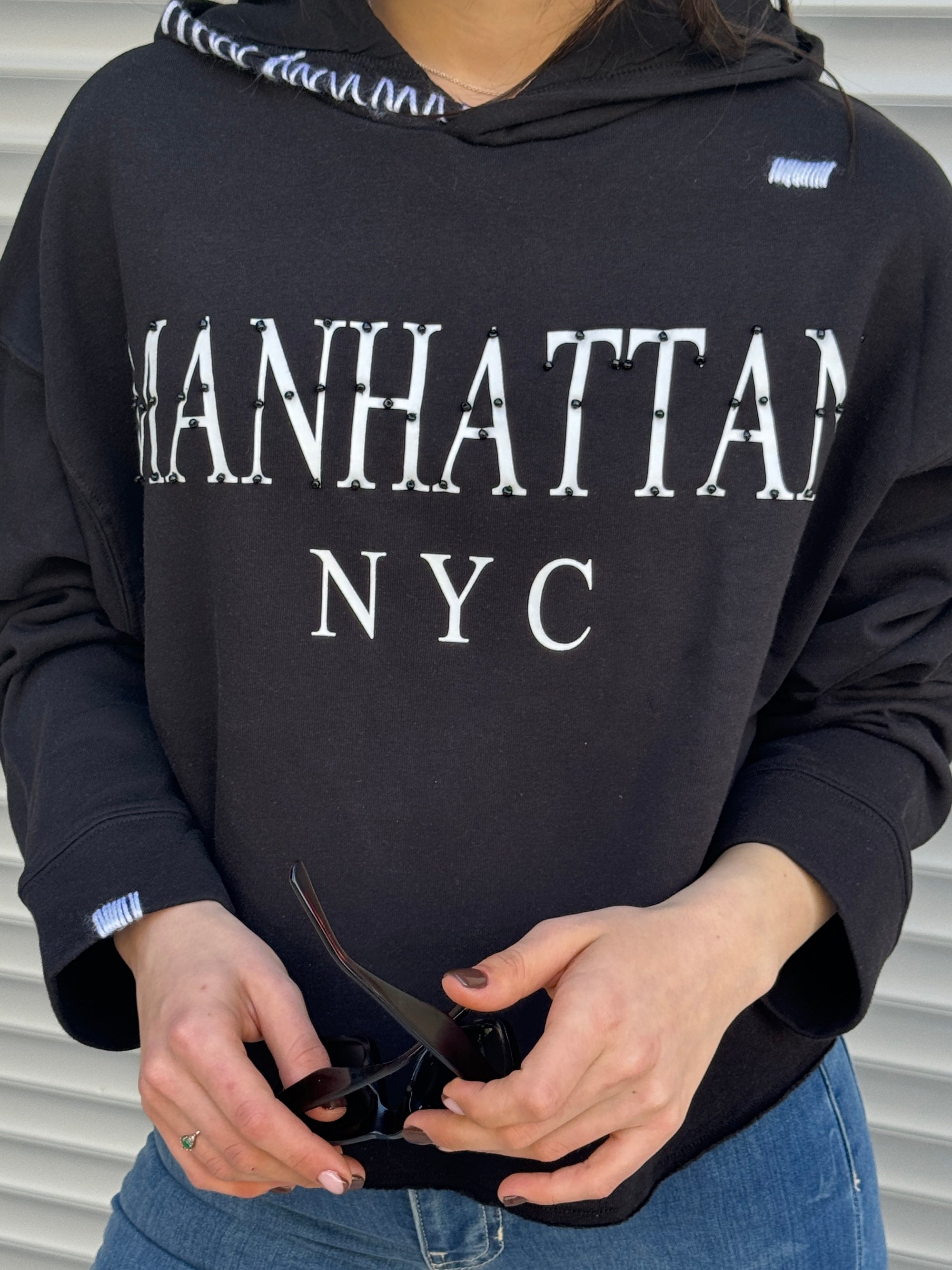 City Kısa Kapüşonlu Sweat