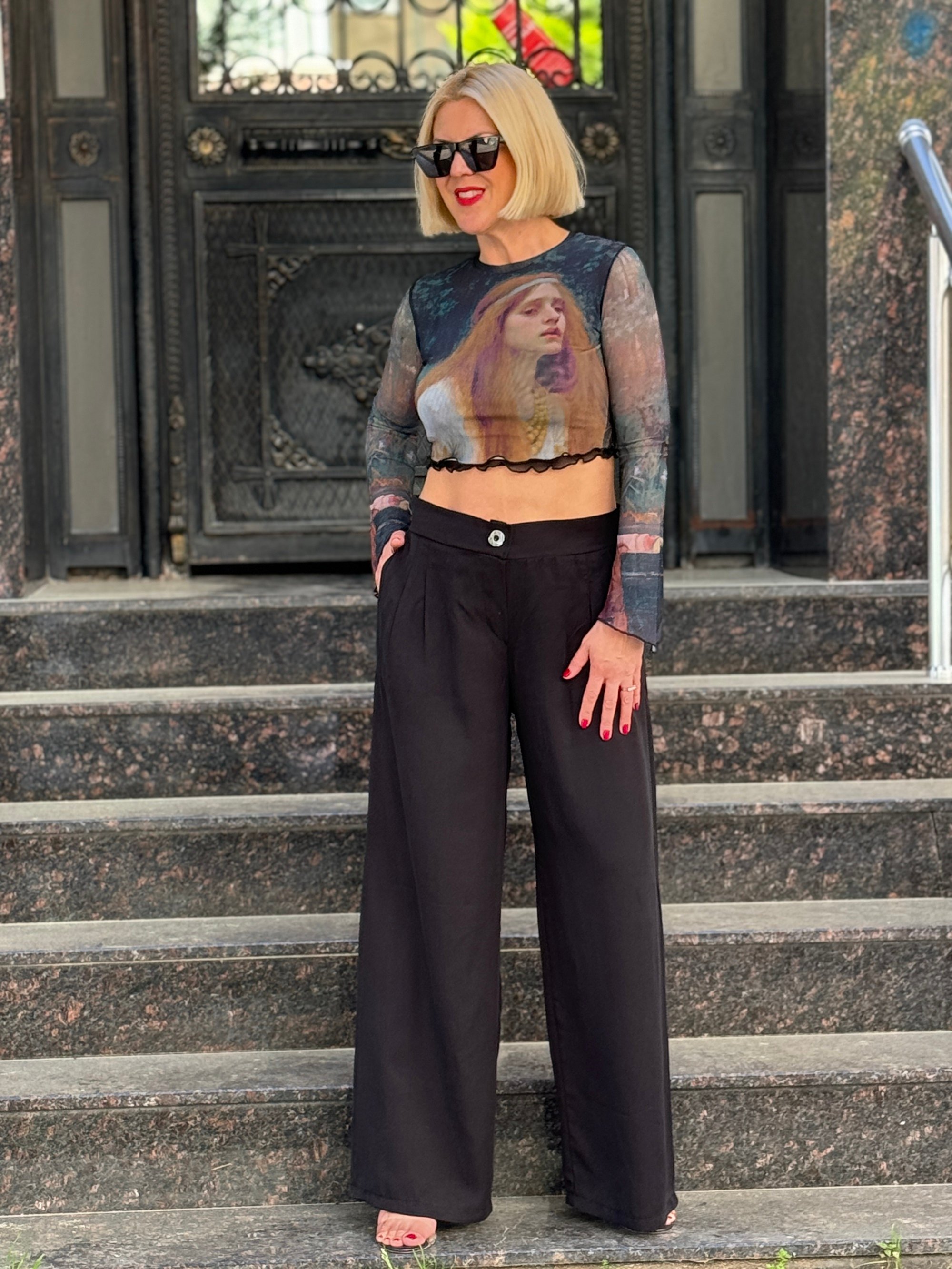 Tate Tül Crop