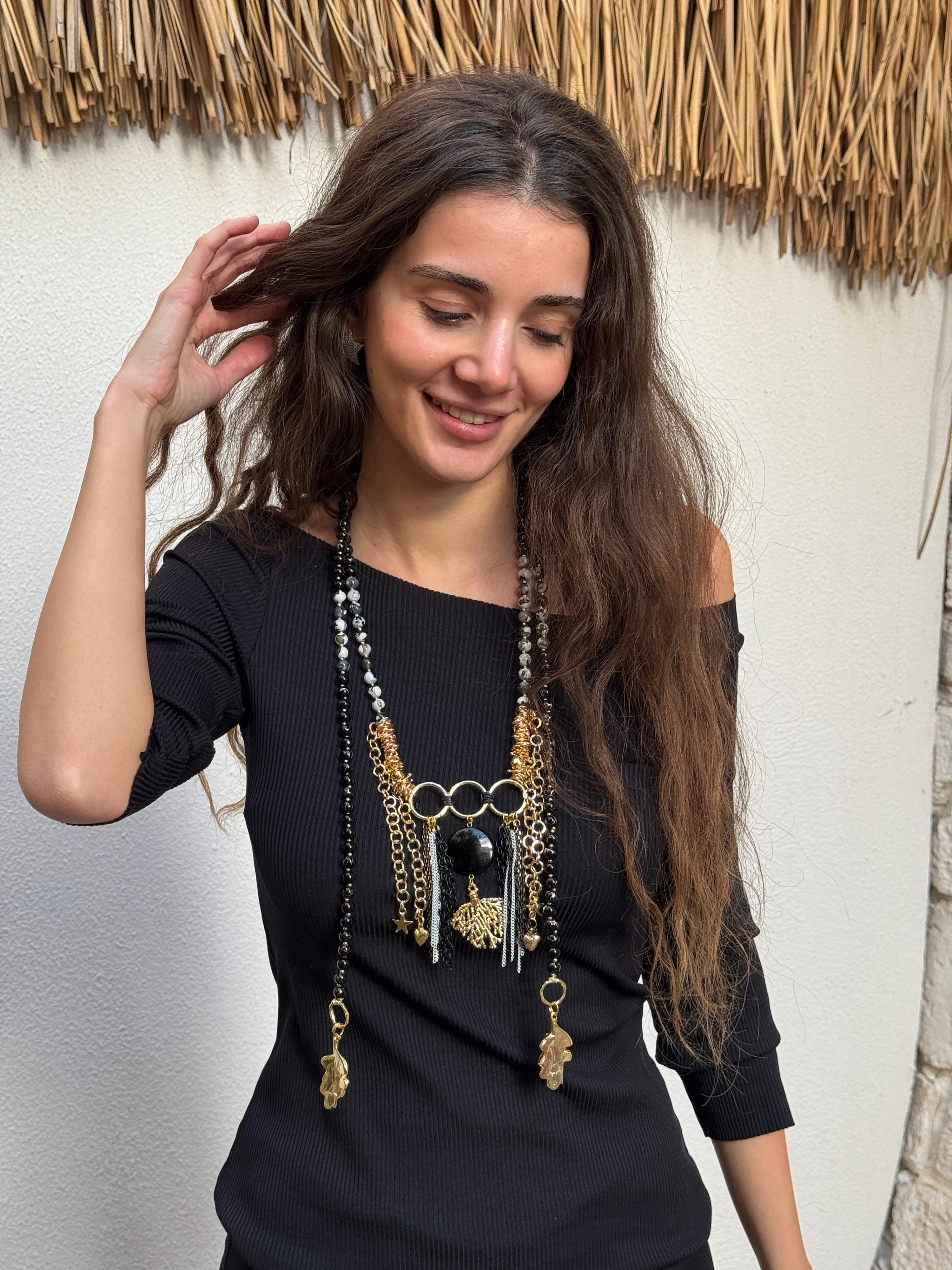 Şal Model Seramik  Kolye