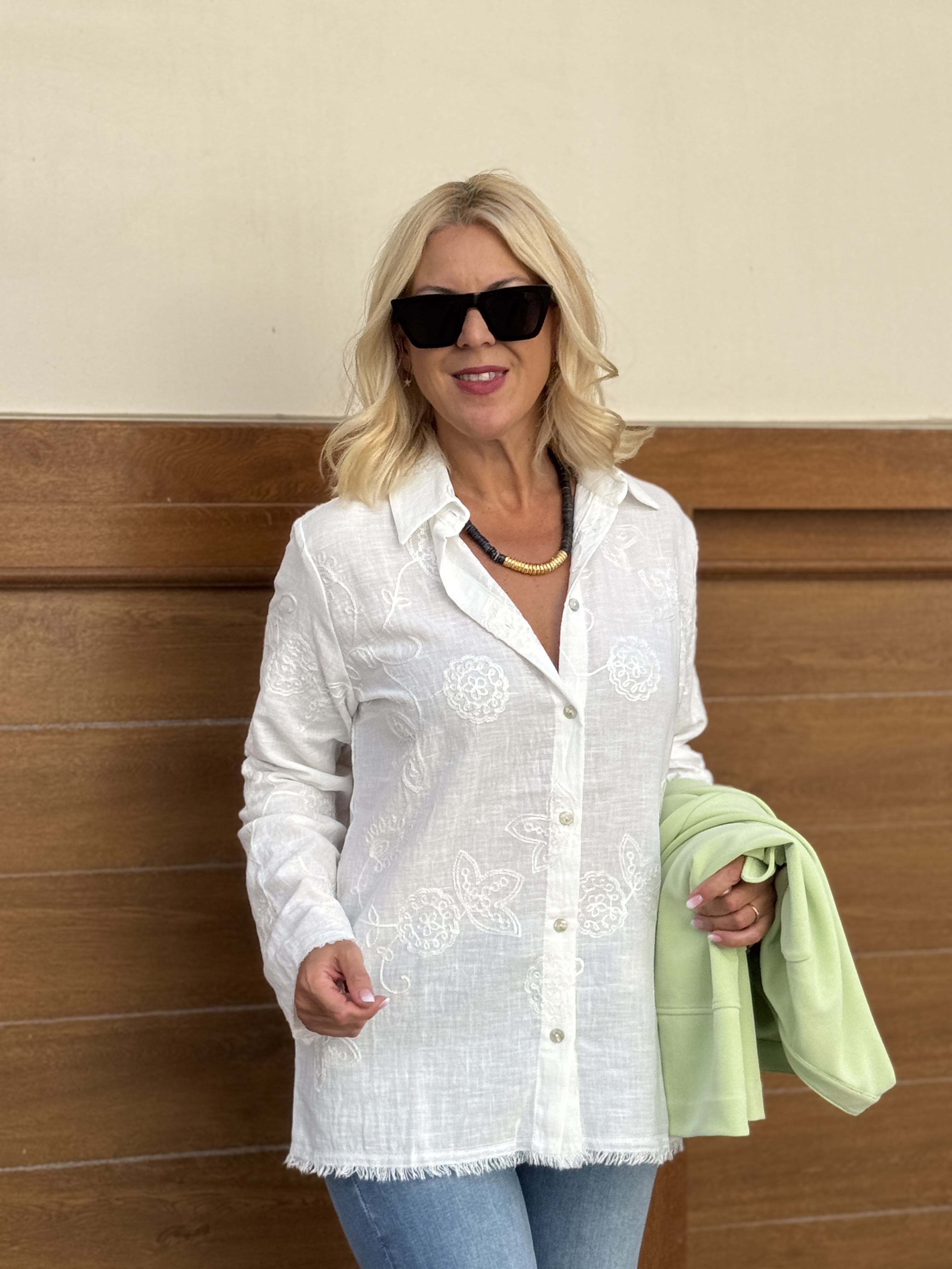 Blanca Gömlek - BEYAZ