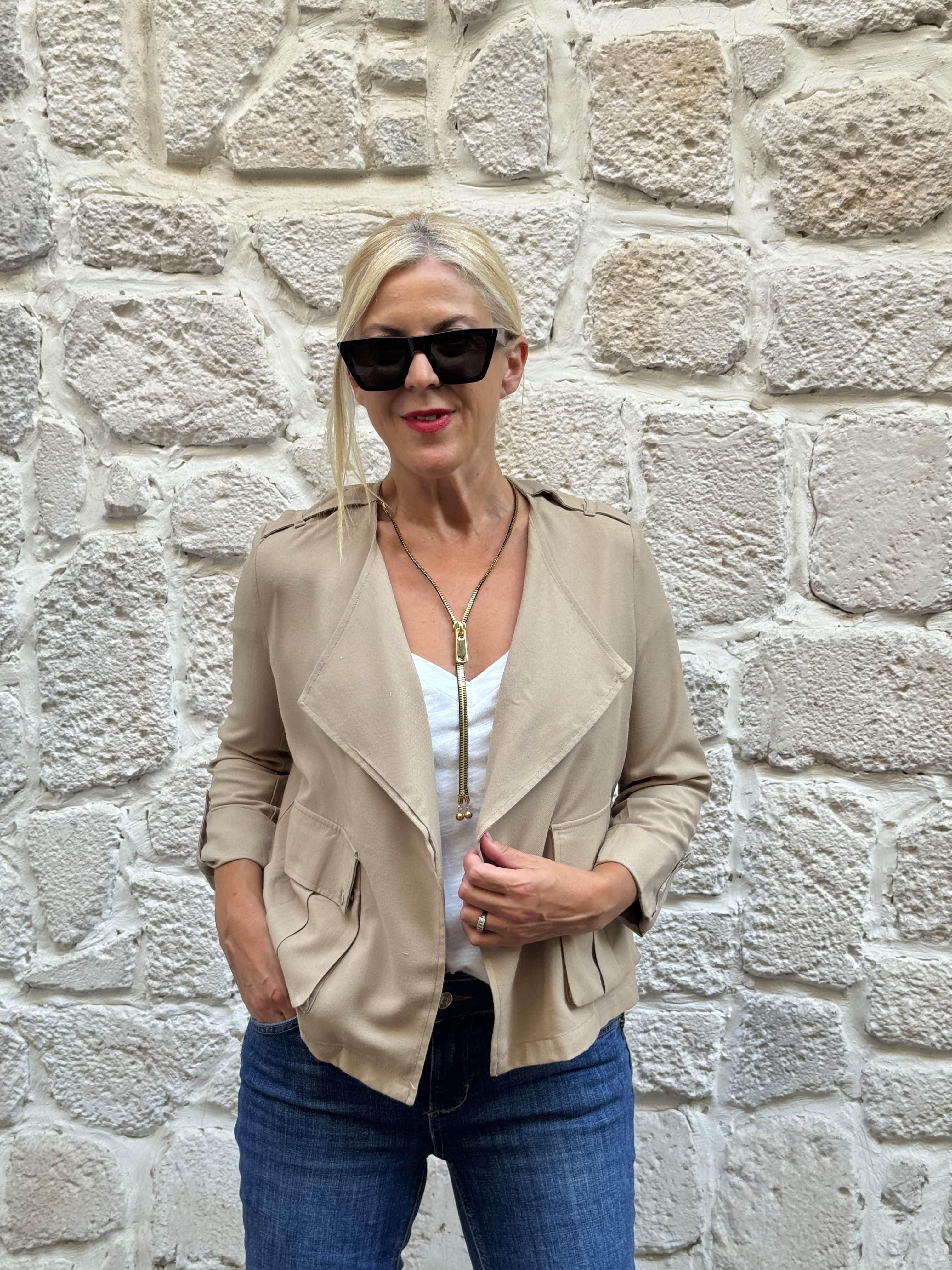 Velina Ceket - BEJ