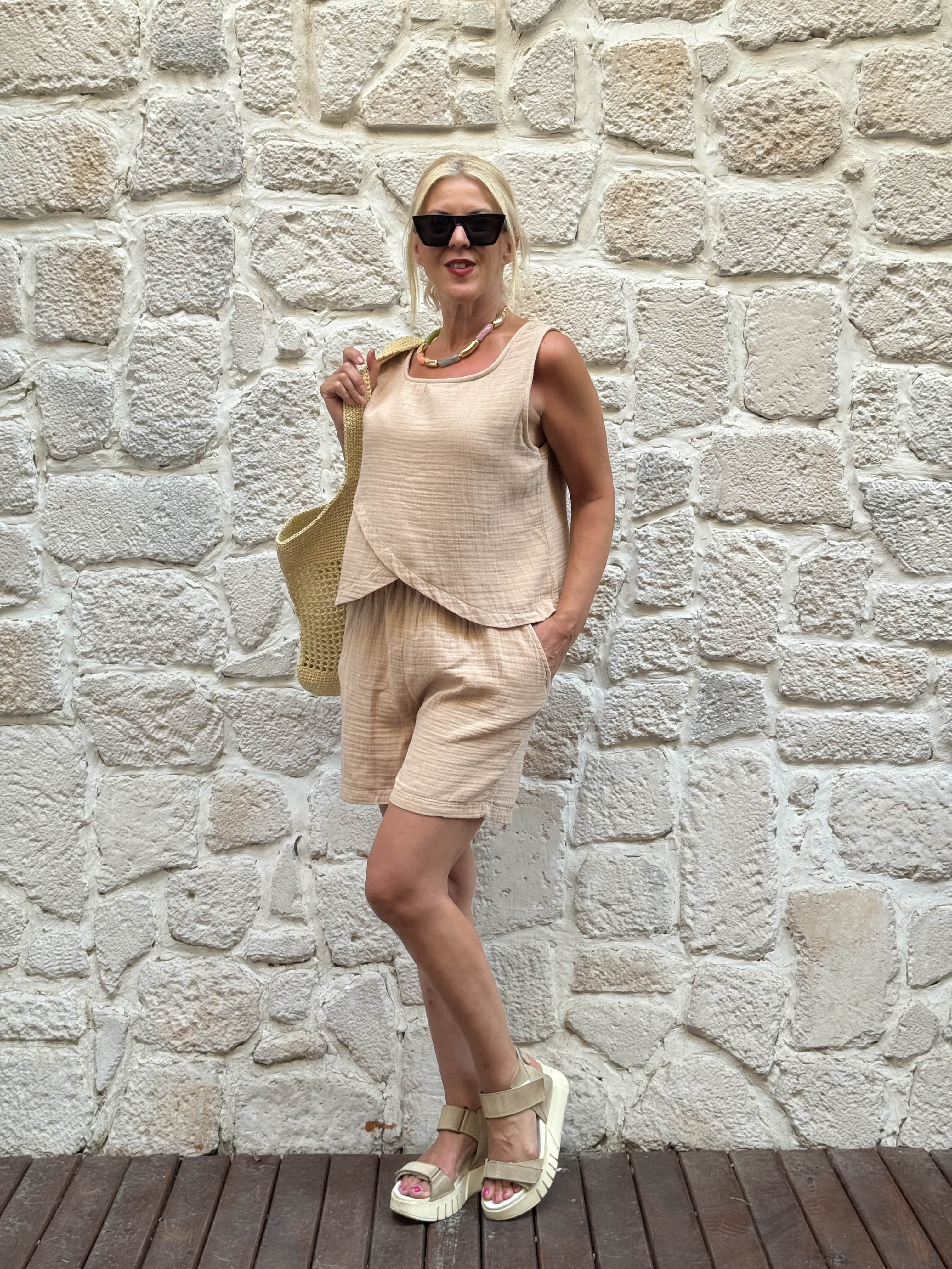 Colette Müslin Şortlu Takım