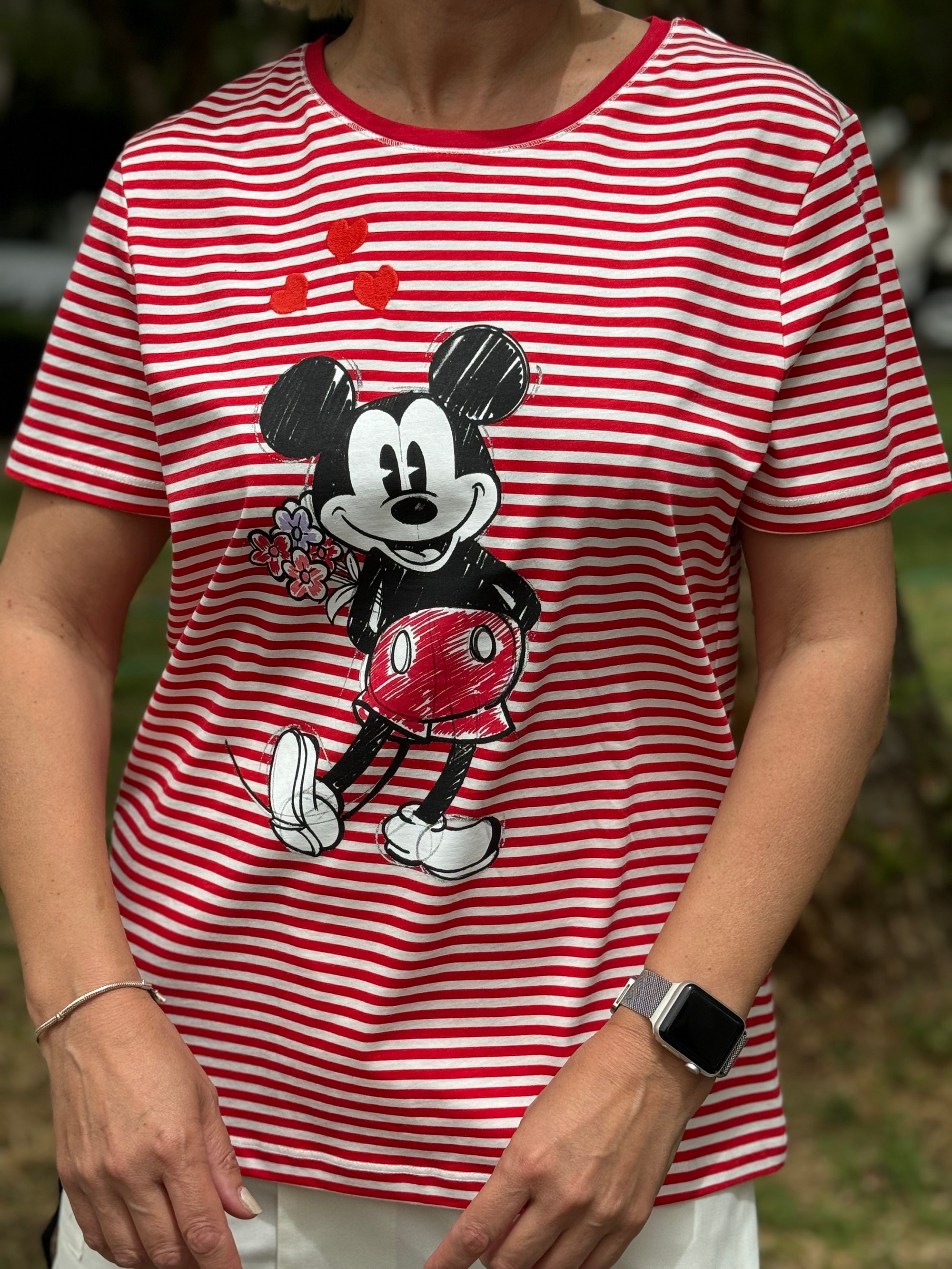 Minnie Çizgili Tişört