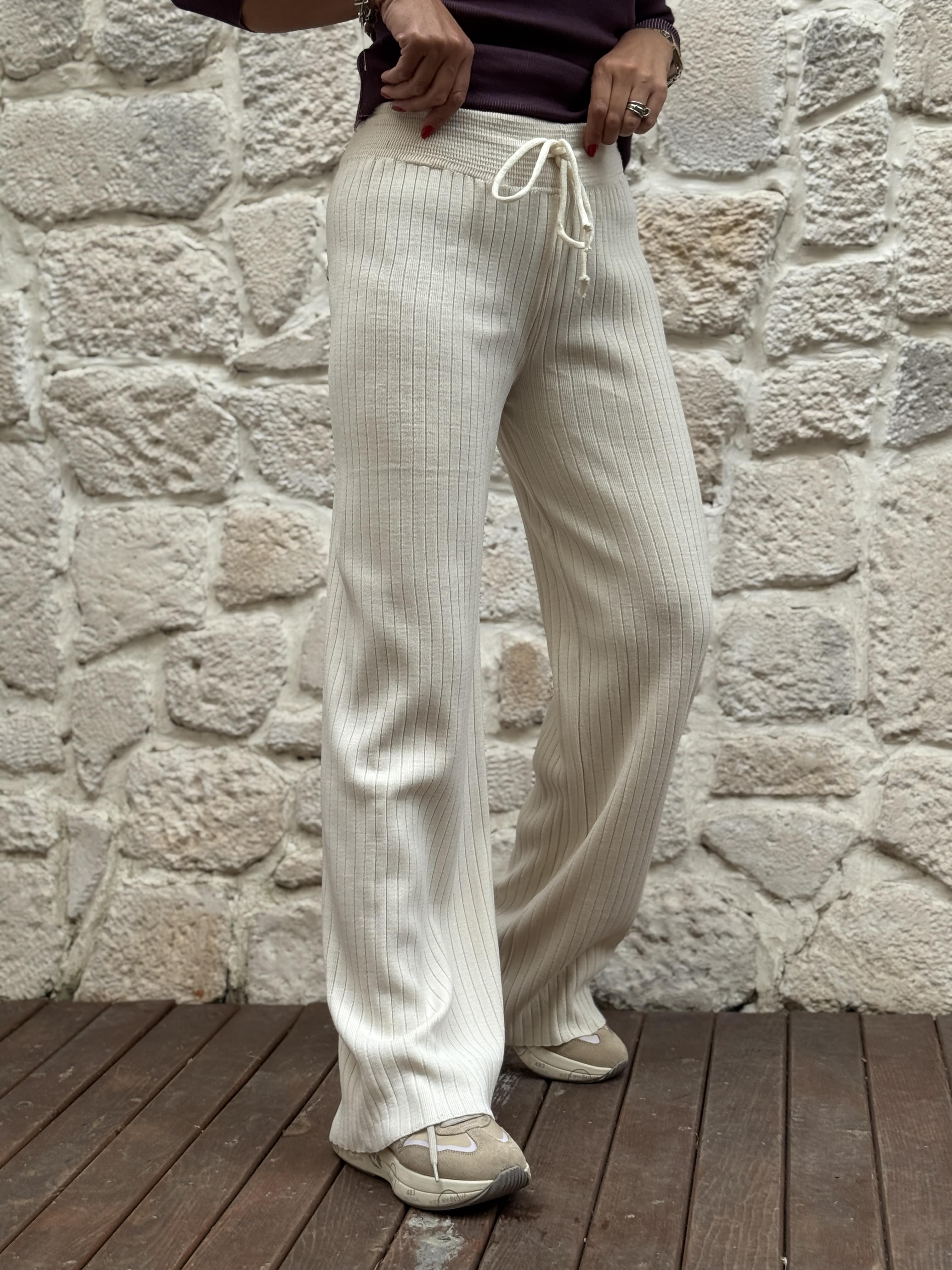 Ribella Pantolon - BEYAZ