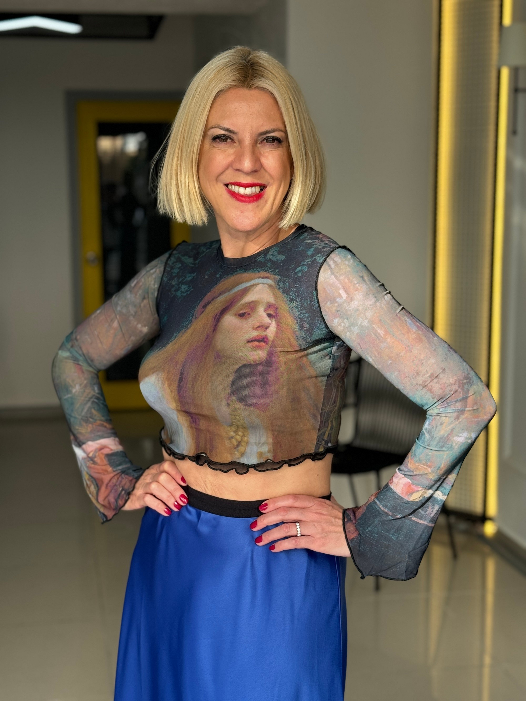 Tate Tül Crop