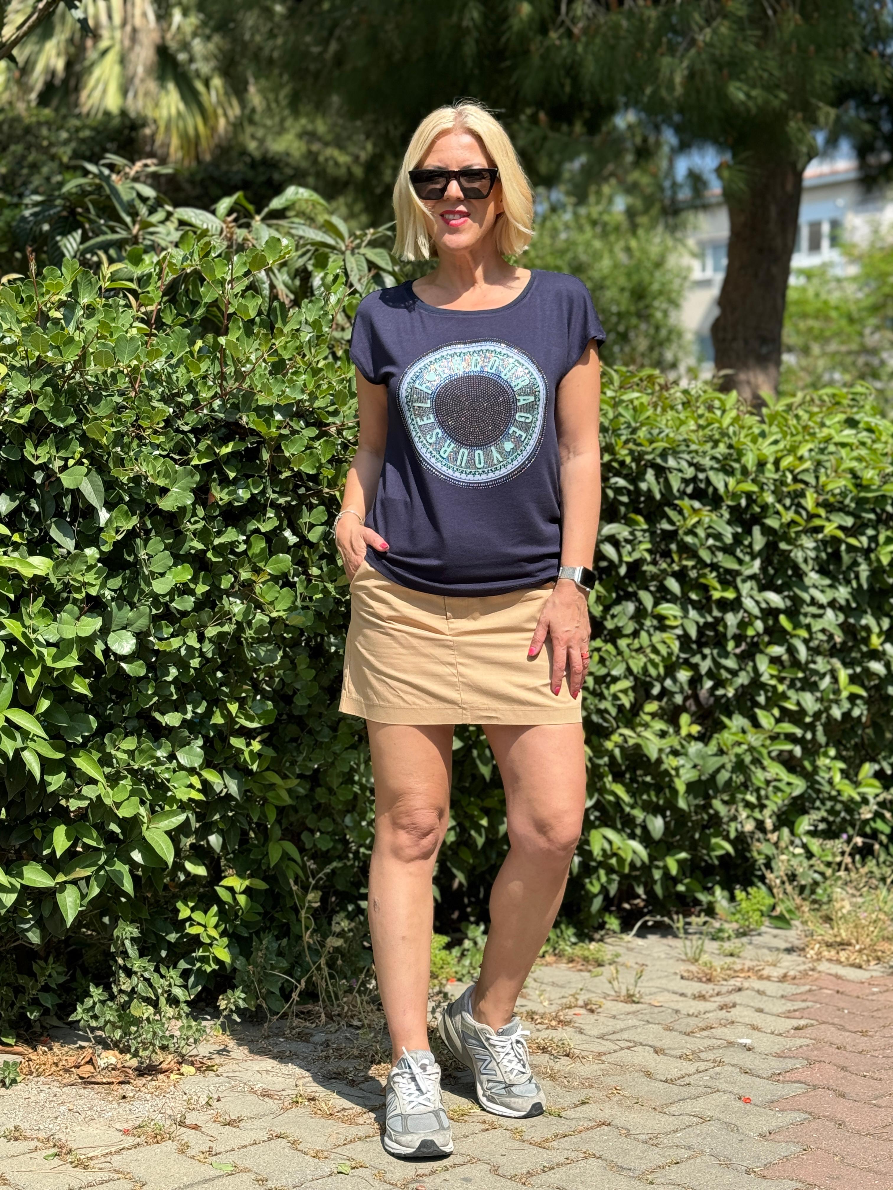 Star Taşlı Bluz