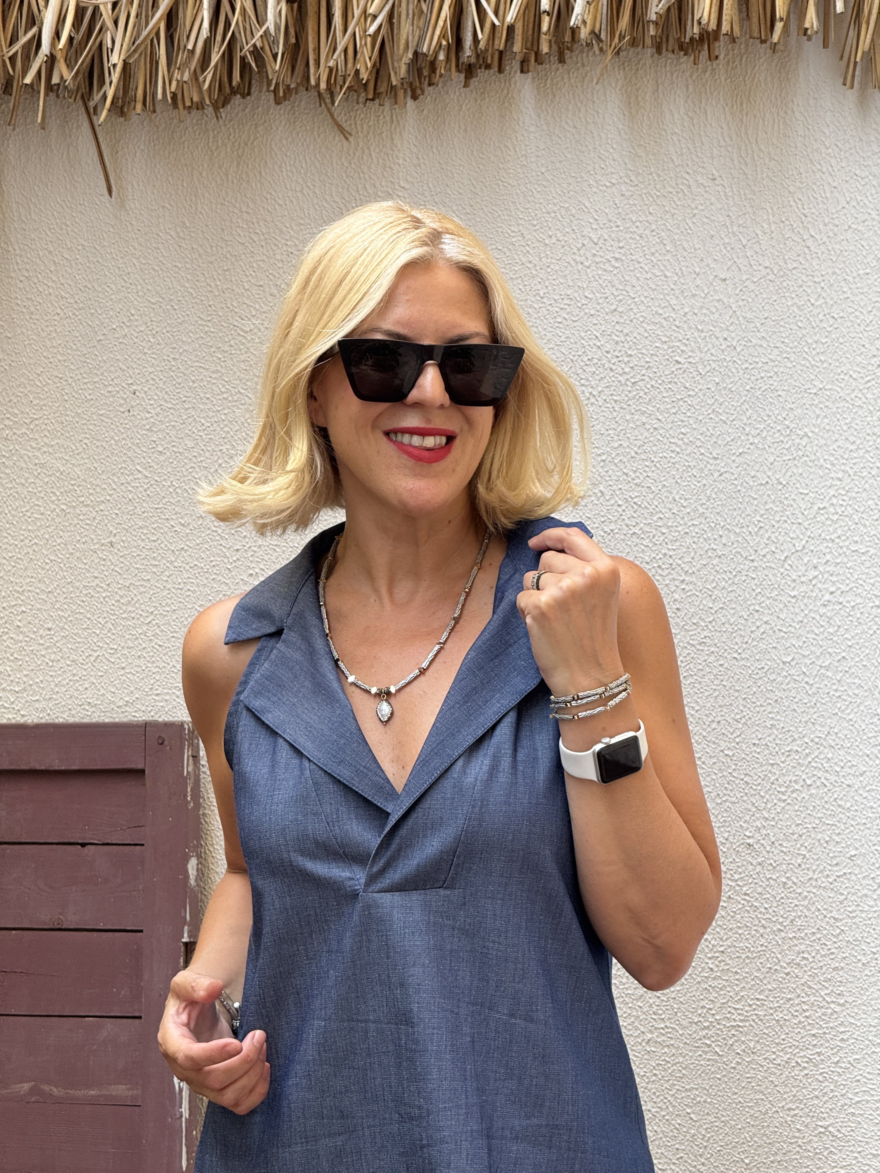 Elisya Halter Yaka Jean Elbise