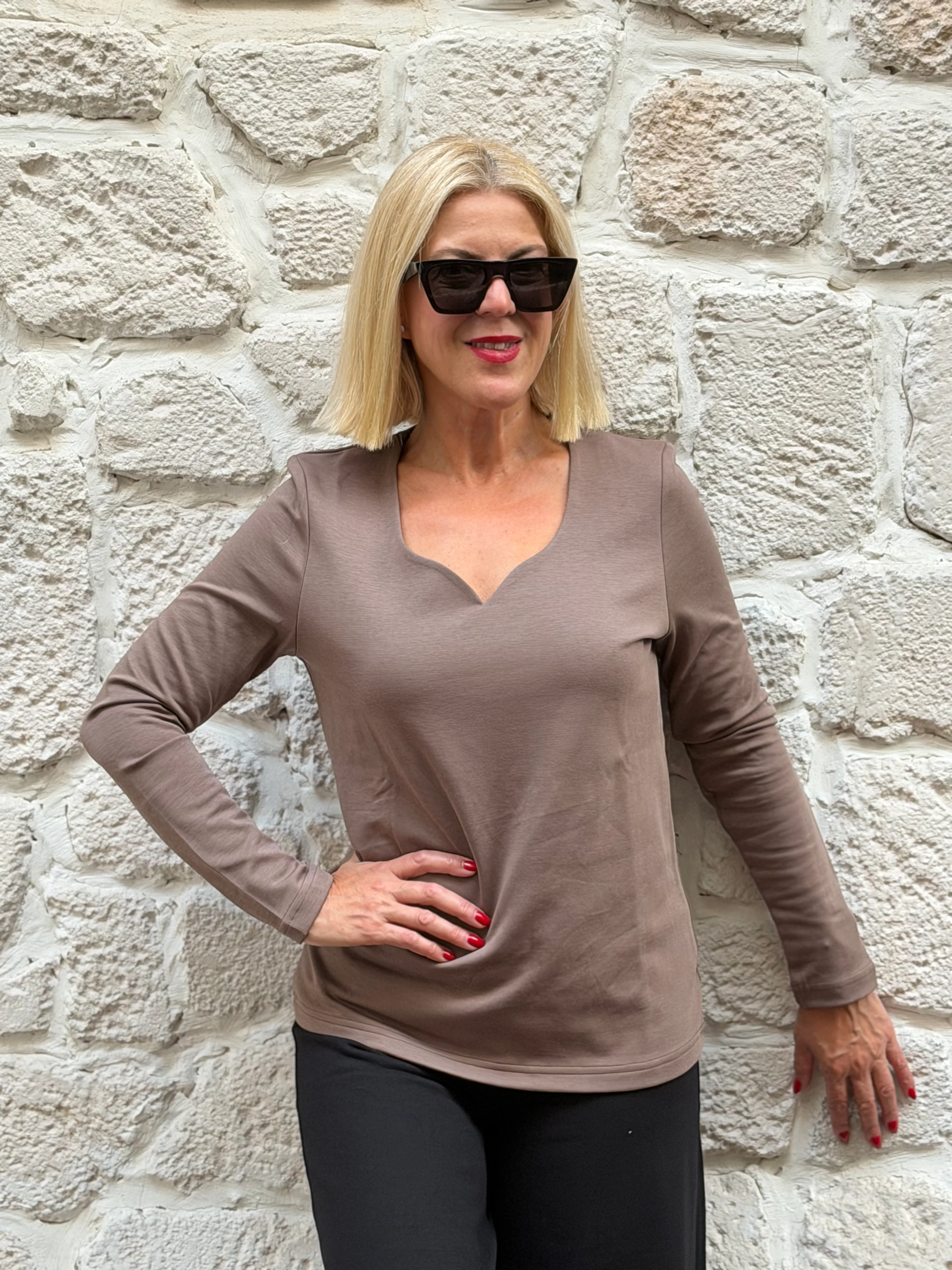 Eva Basic Uzun Kol Bluz - VIZON