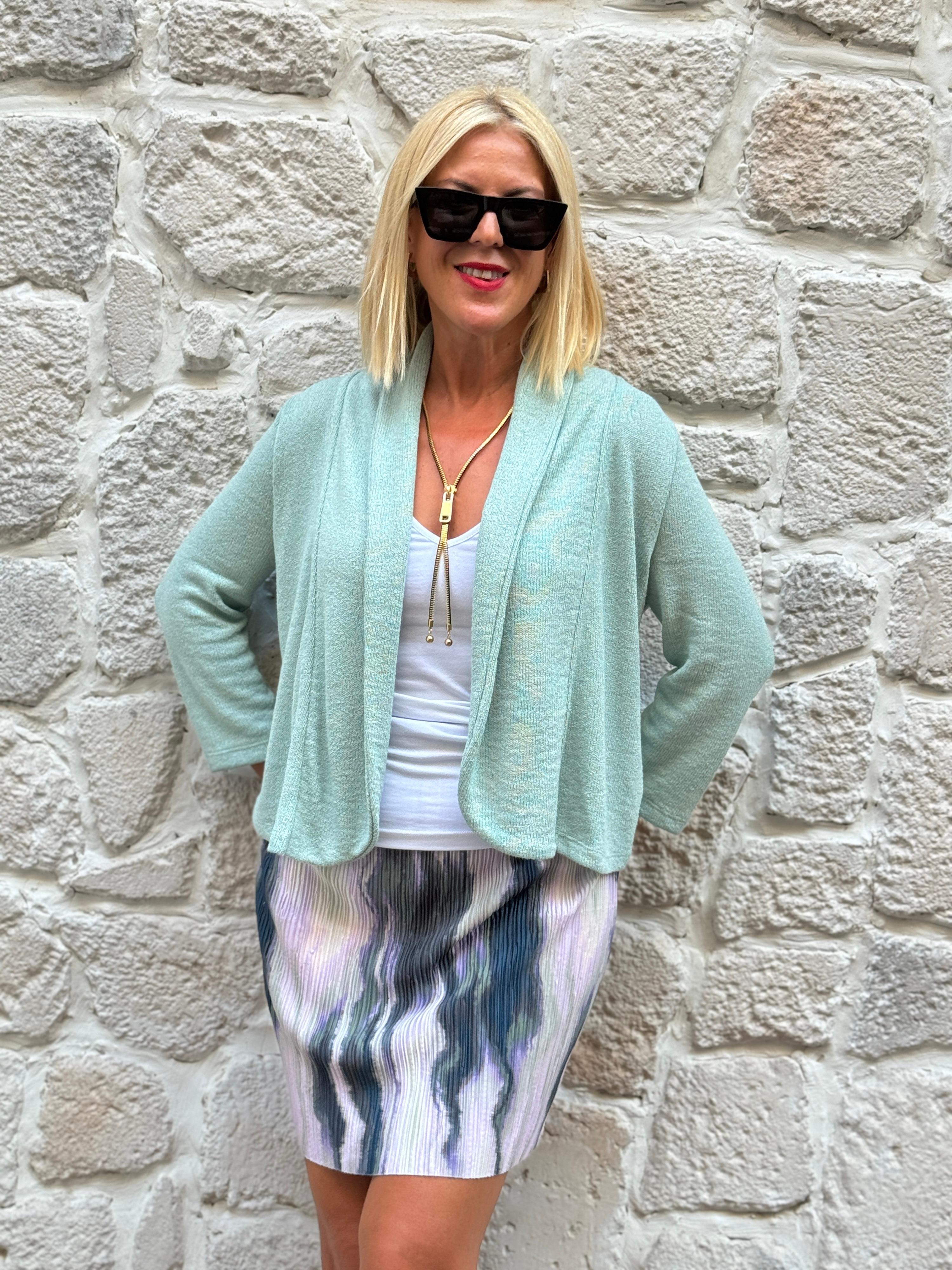 Floral Triko Mini Hırka