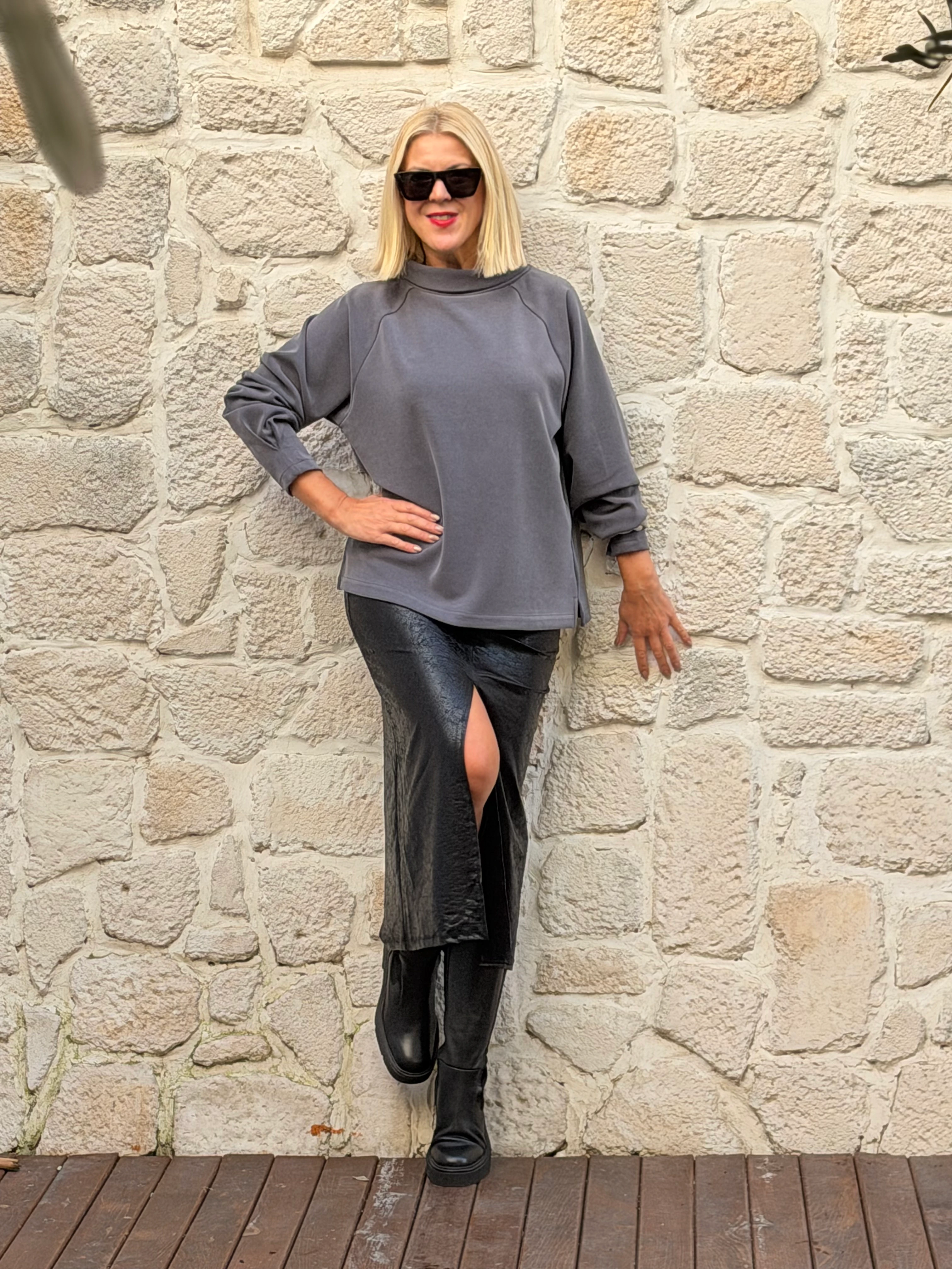 Eleno Dik Yaka Sweat