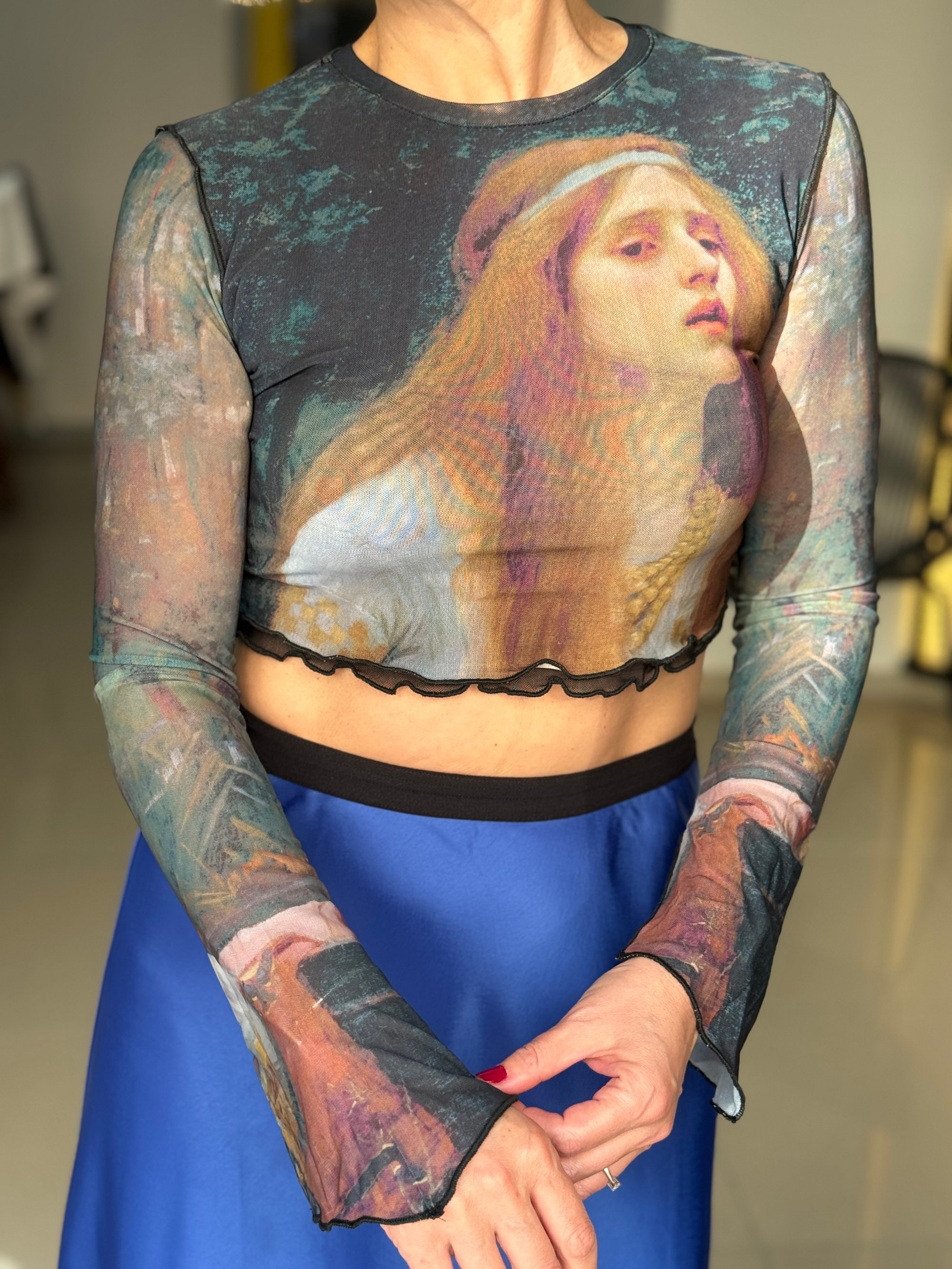 Tate Tül Crop