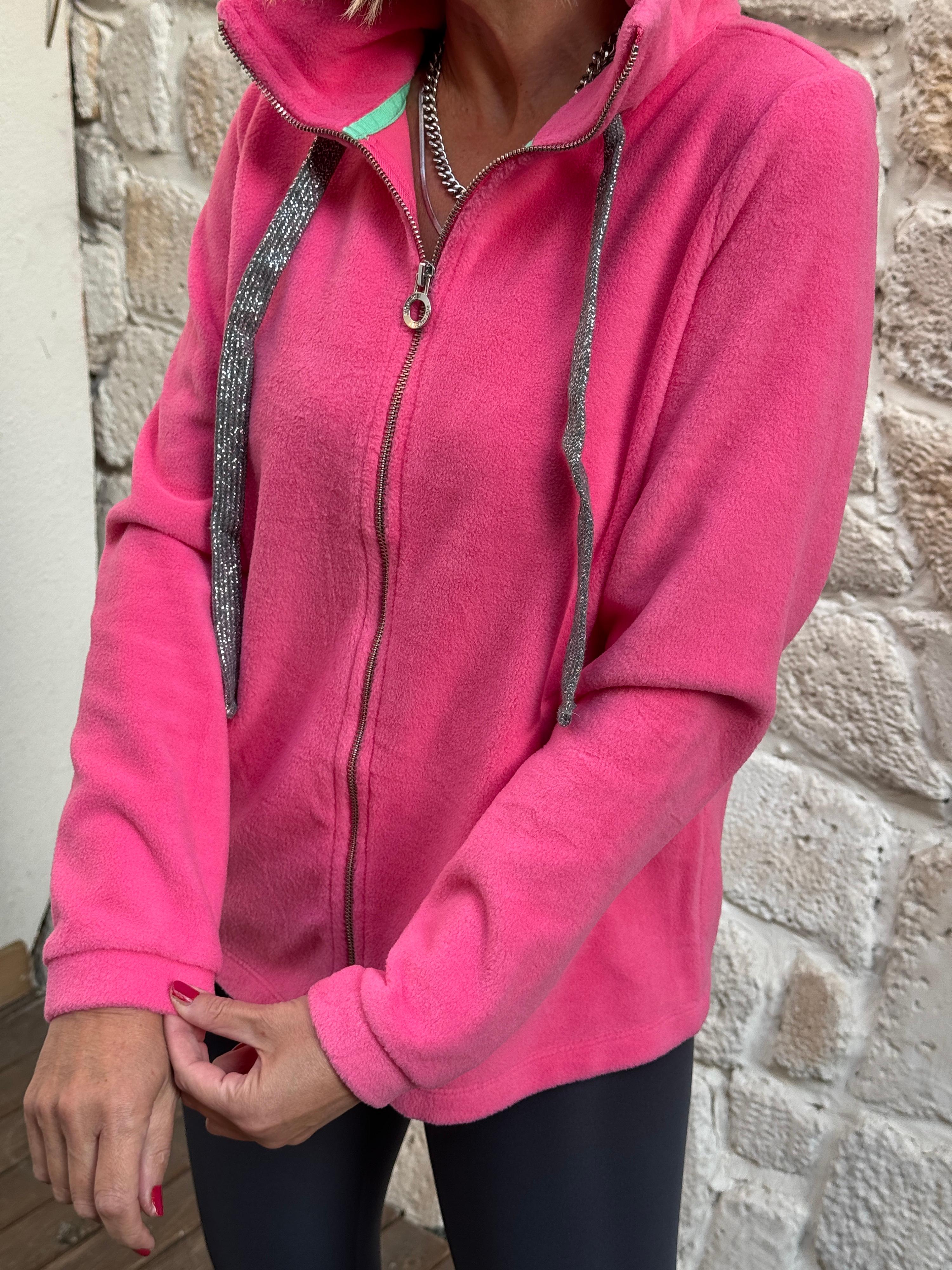 Berry Rose Fermuarlı Ceket