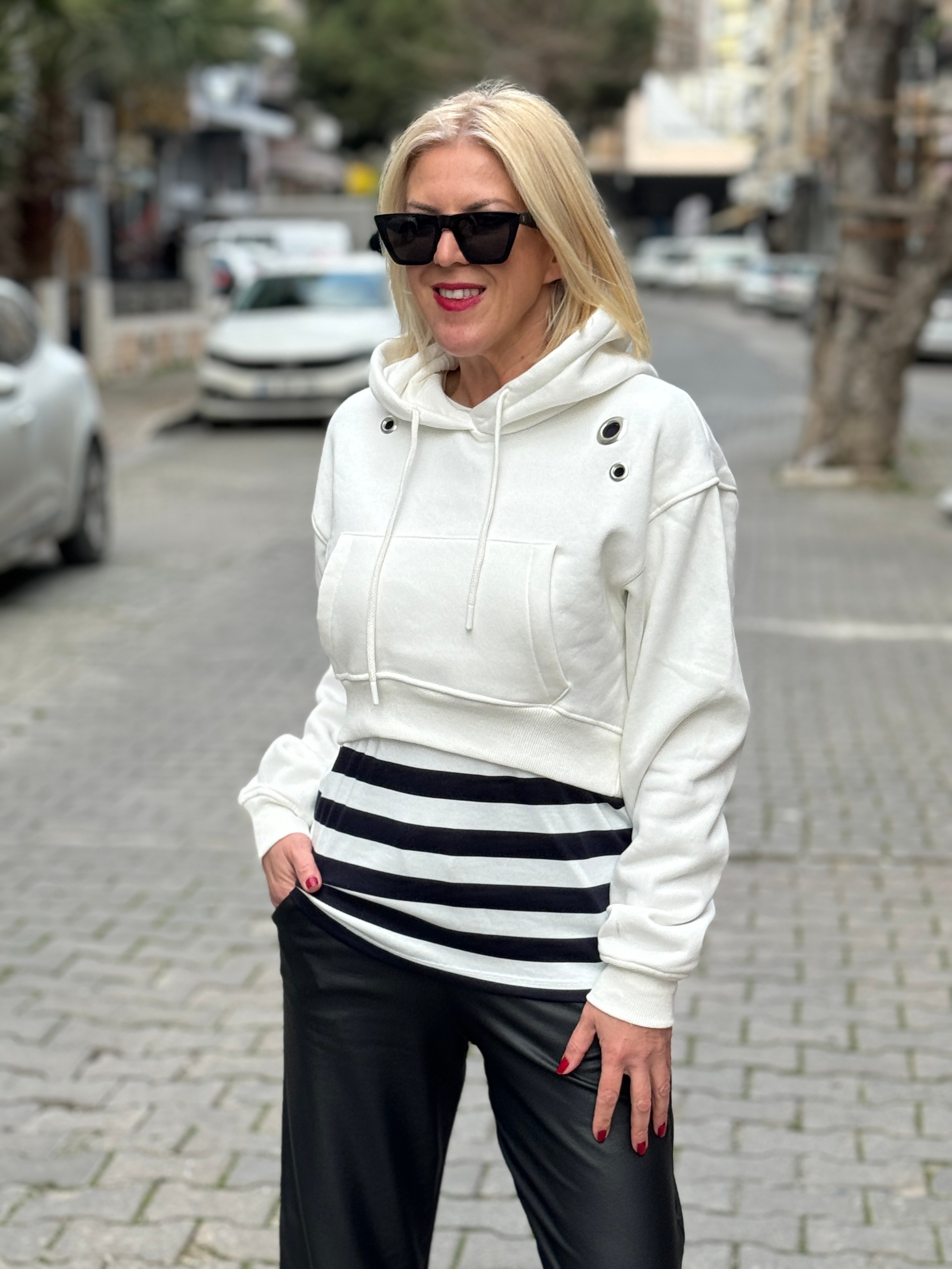 Grıselda Kuşgözü Sweat - BEYAZ