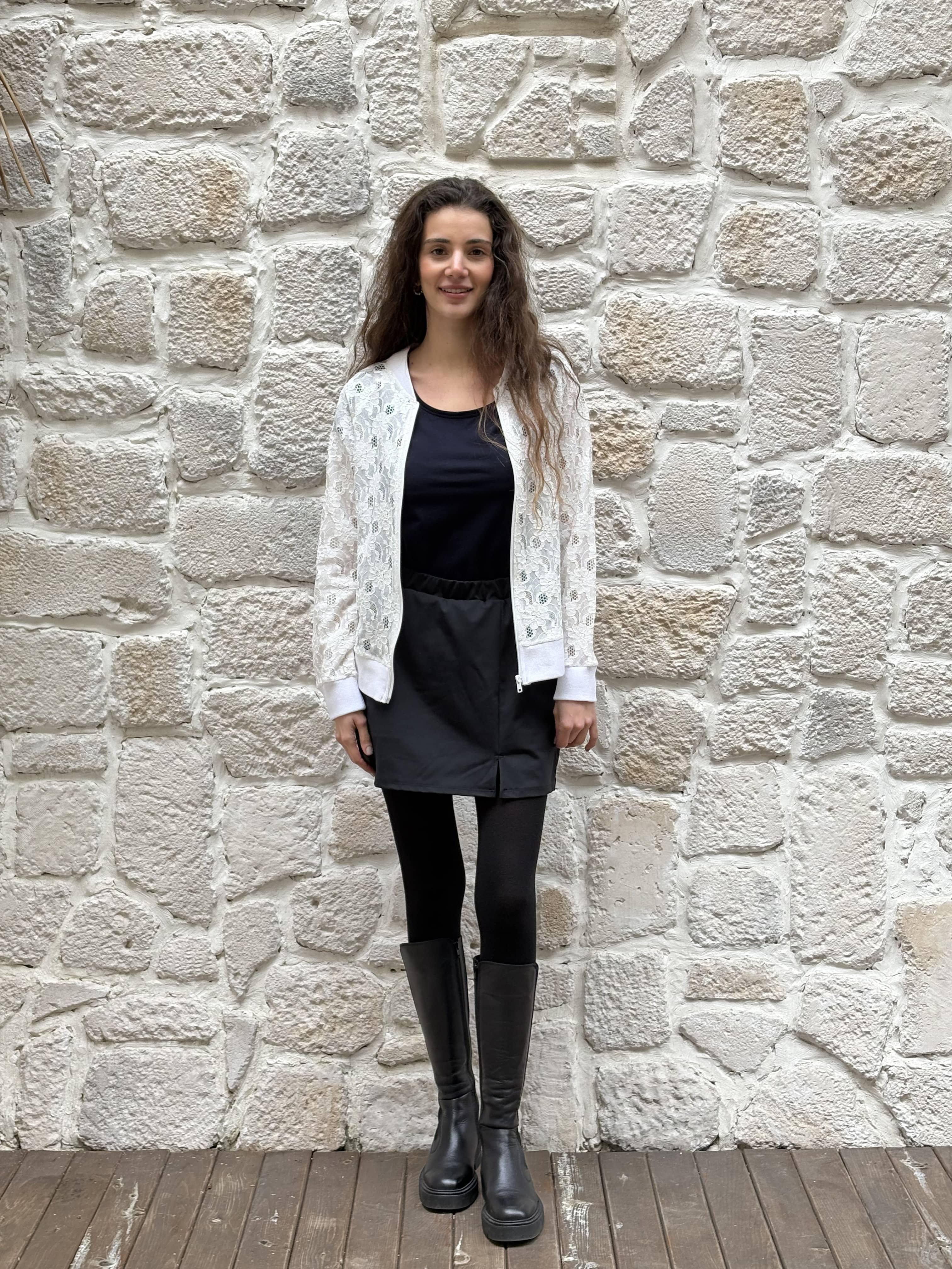 Dantel Bomber Ceket