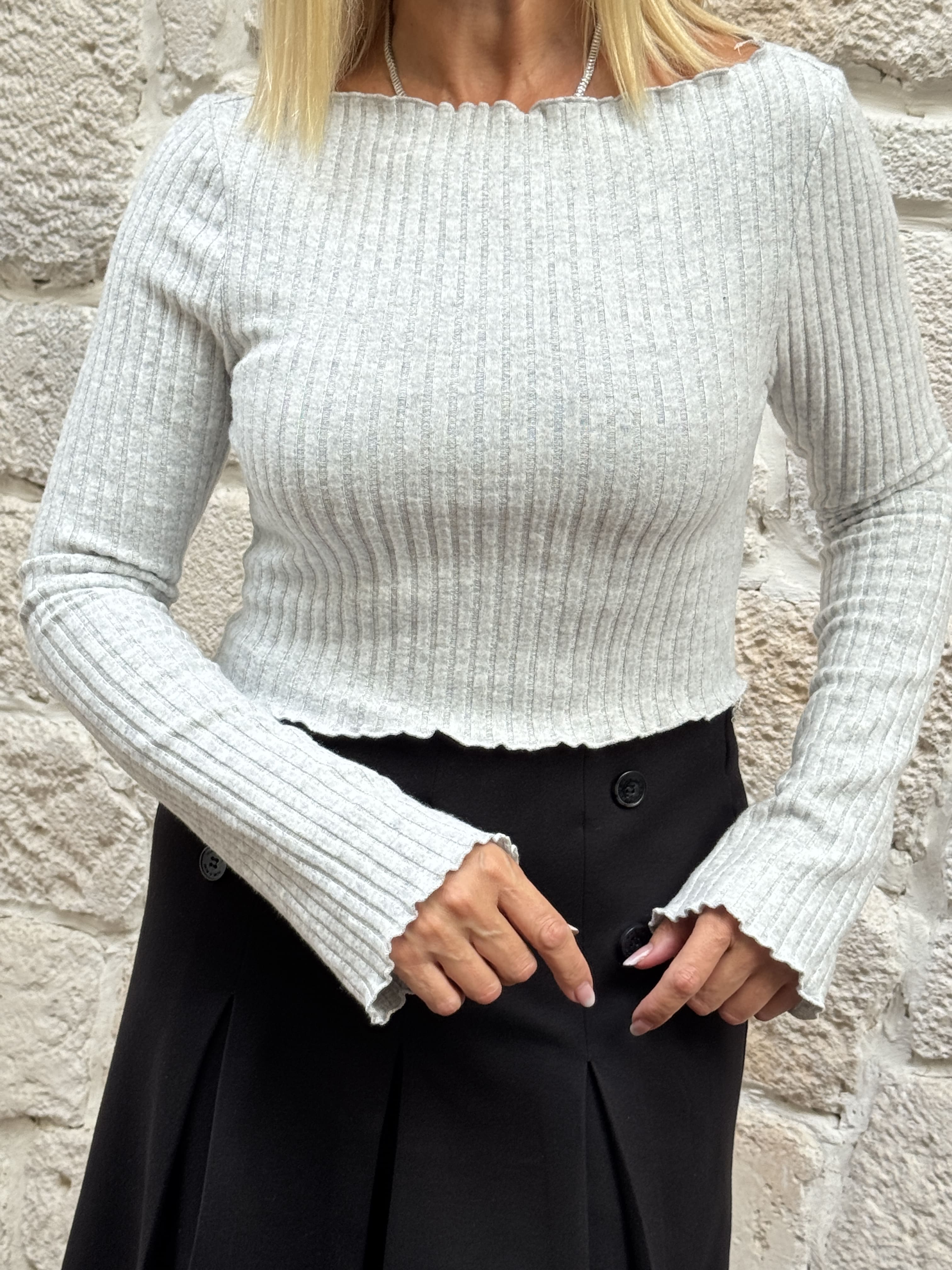 Mora Kayık Yaka Bluz