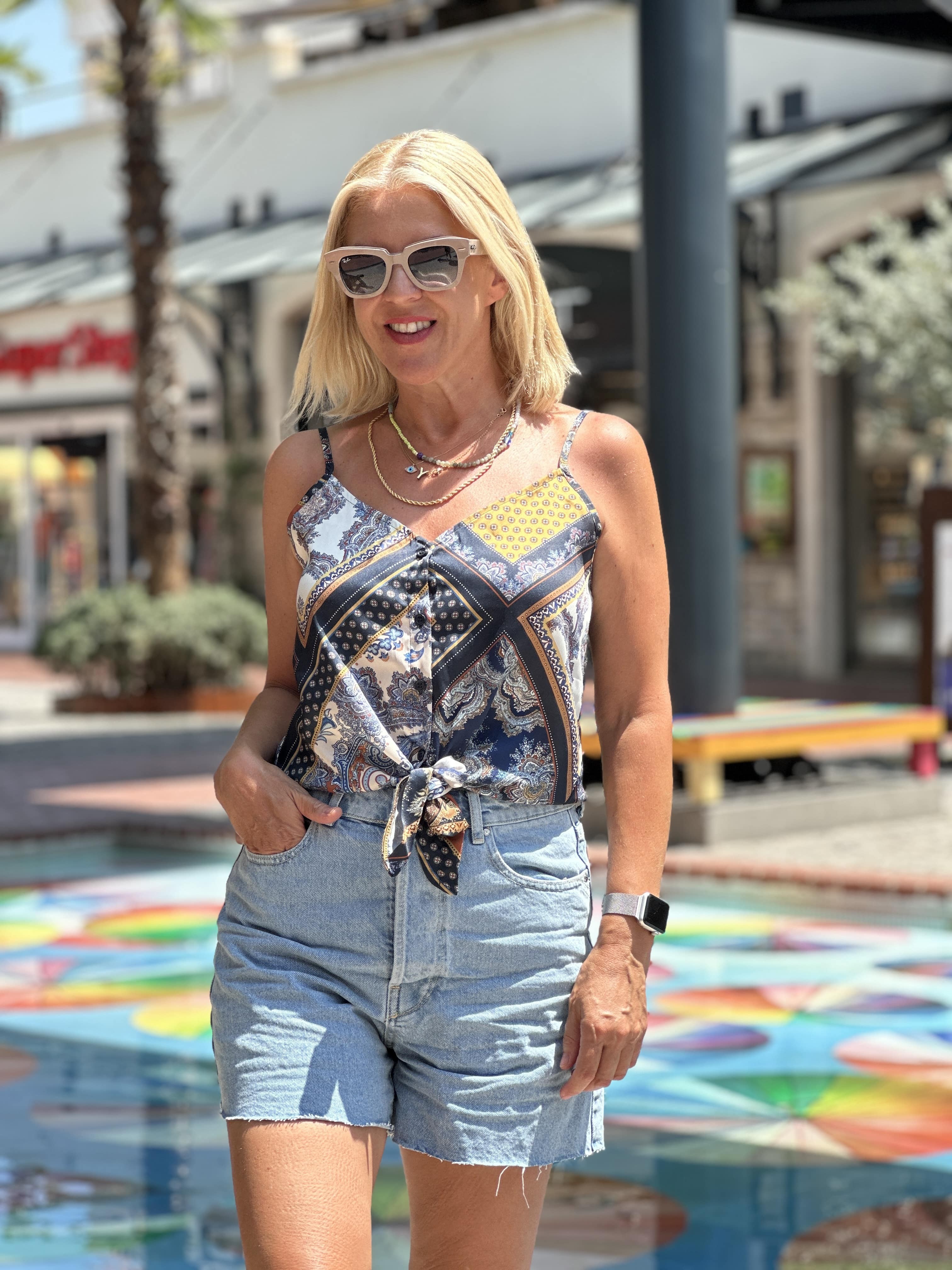 Mavi Jean Şort