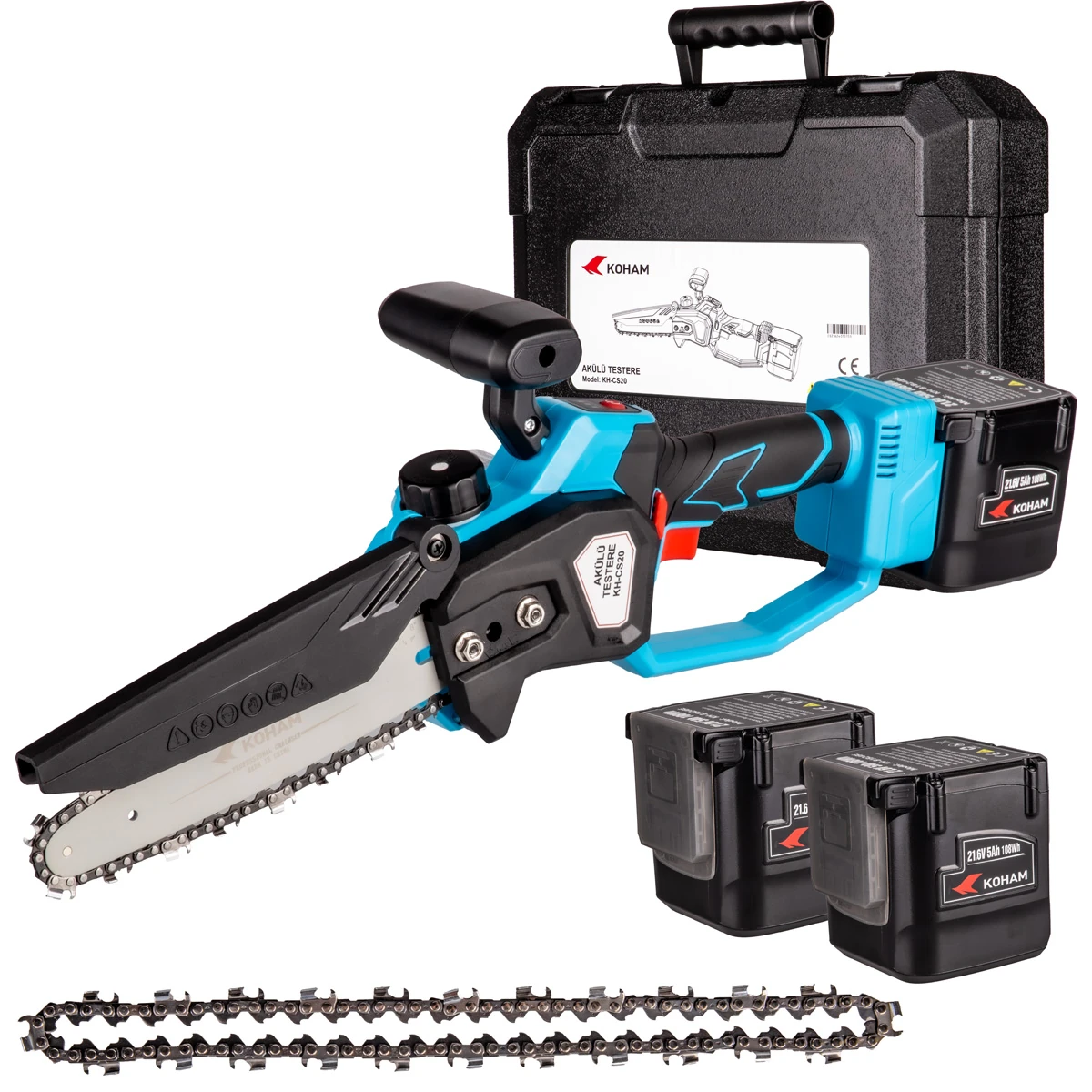KOHAM KH-CS20 AKÜLÜ TESTERE ÇİFT AKÜLÜ 5.0 Ah 