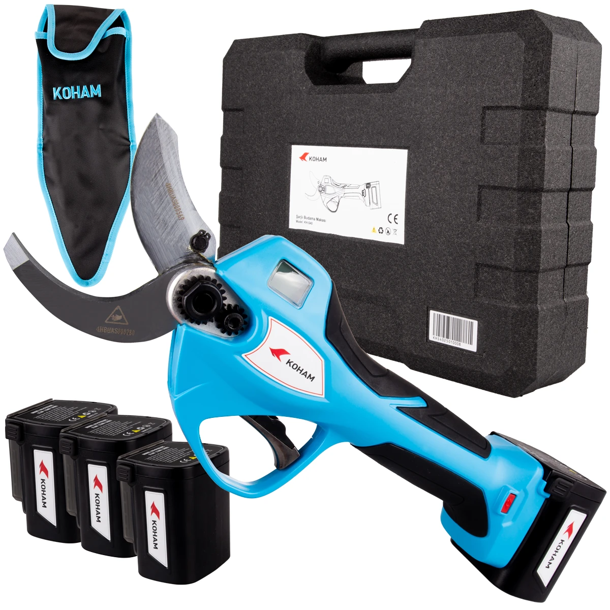 KOHAM KH-S40 BUDAMA MAKASI 40mm ÜÇ AKÜLÜ SENSÖRLÜ