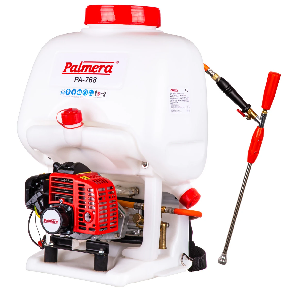 PALMERA PA-768 EUR5 2T SIRT İLAÇLAMA MAKİNESİ 1Hp 25Lt YÜKSEK BASINÇLI