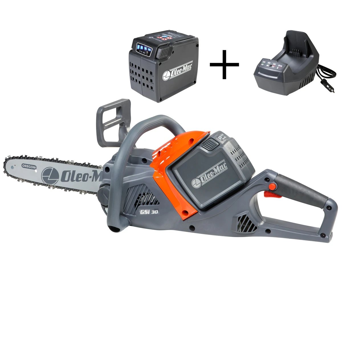 OLEOMAC GSi 30 AKÜLÜ TESTERE 5.0Ah+ŞARJ CİHAZI