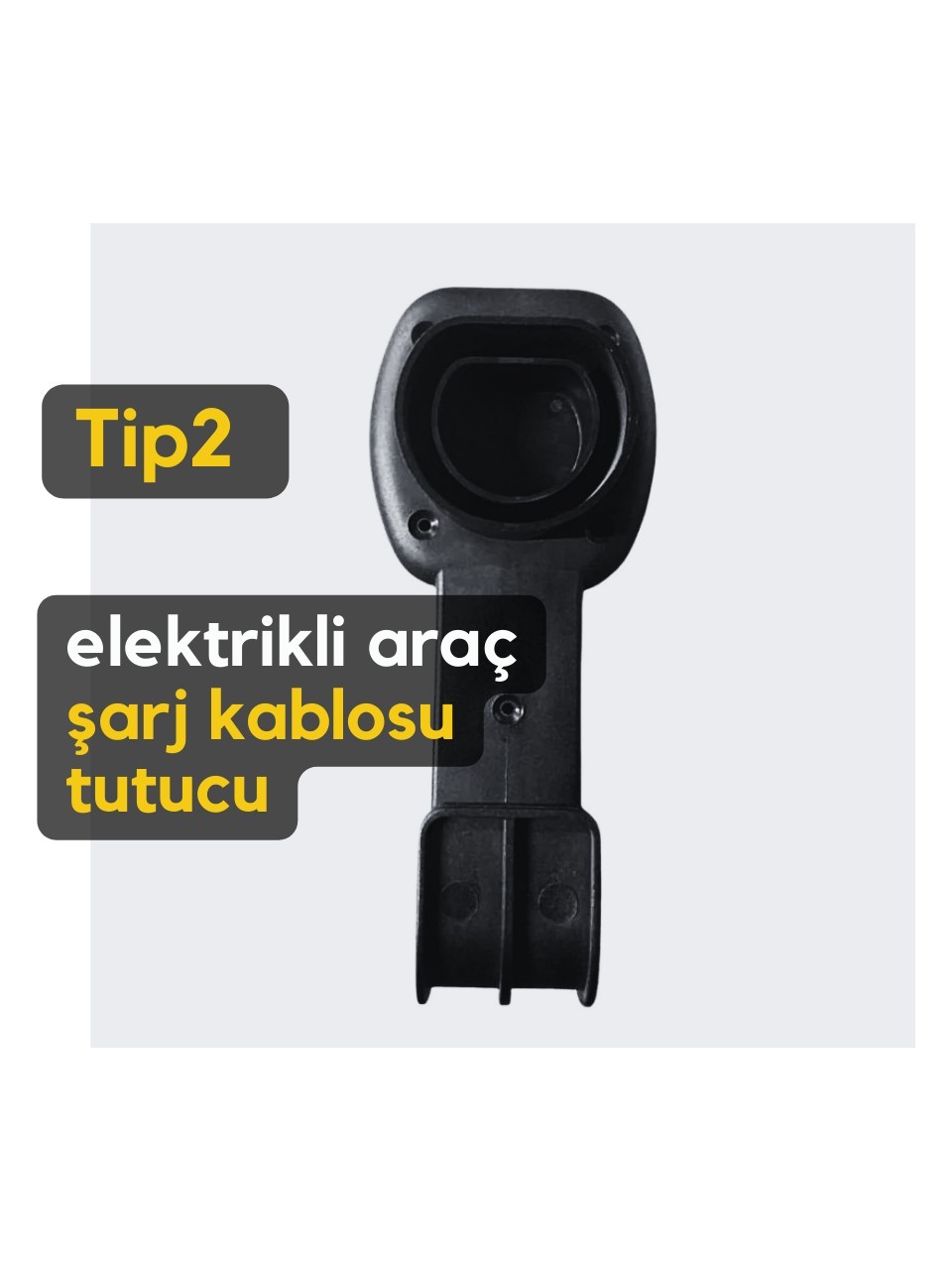 Evoşarj Elektrikli Araç Şarj Kablosu Tutucusu Tip2