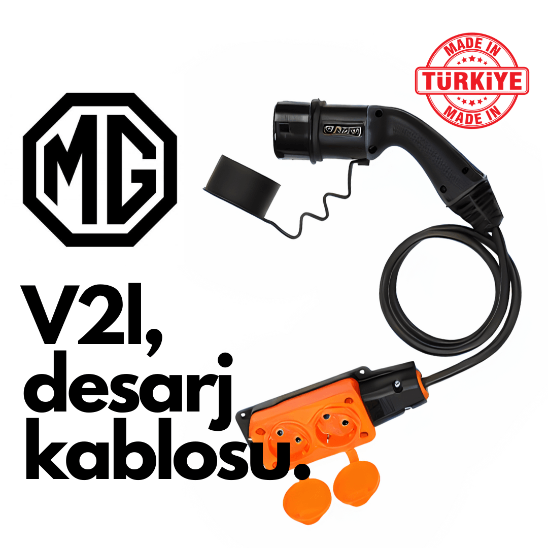 Evoşarj Mg Elektrikli Araç V2L Deşarj Kablosu