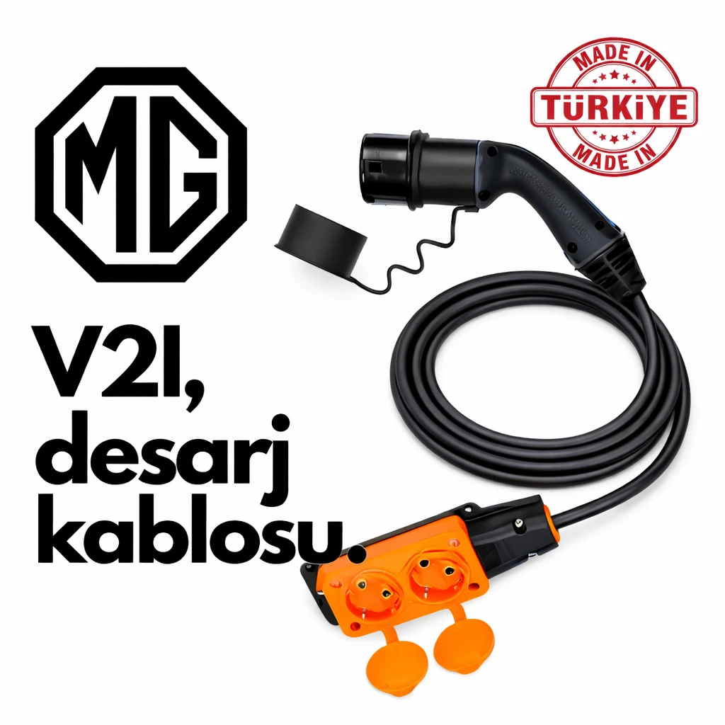 Evoşarj Mg Elektrikli Araç V2L Deşarj Kablosu