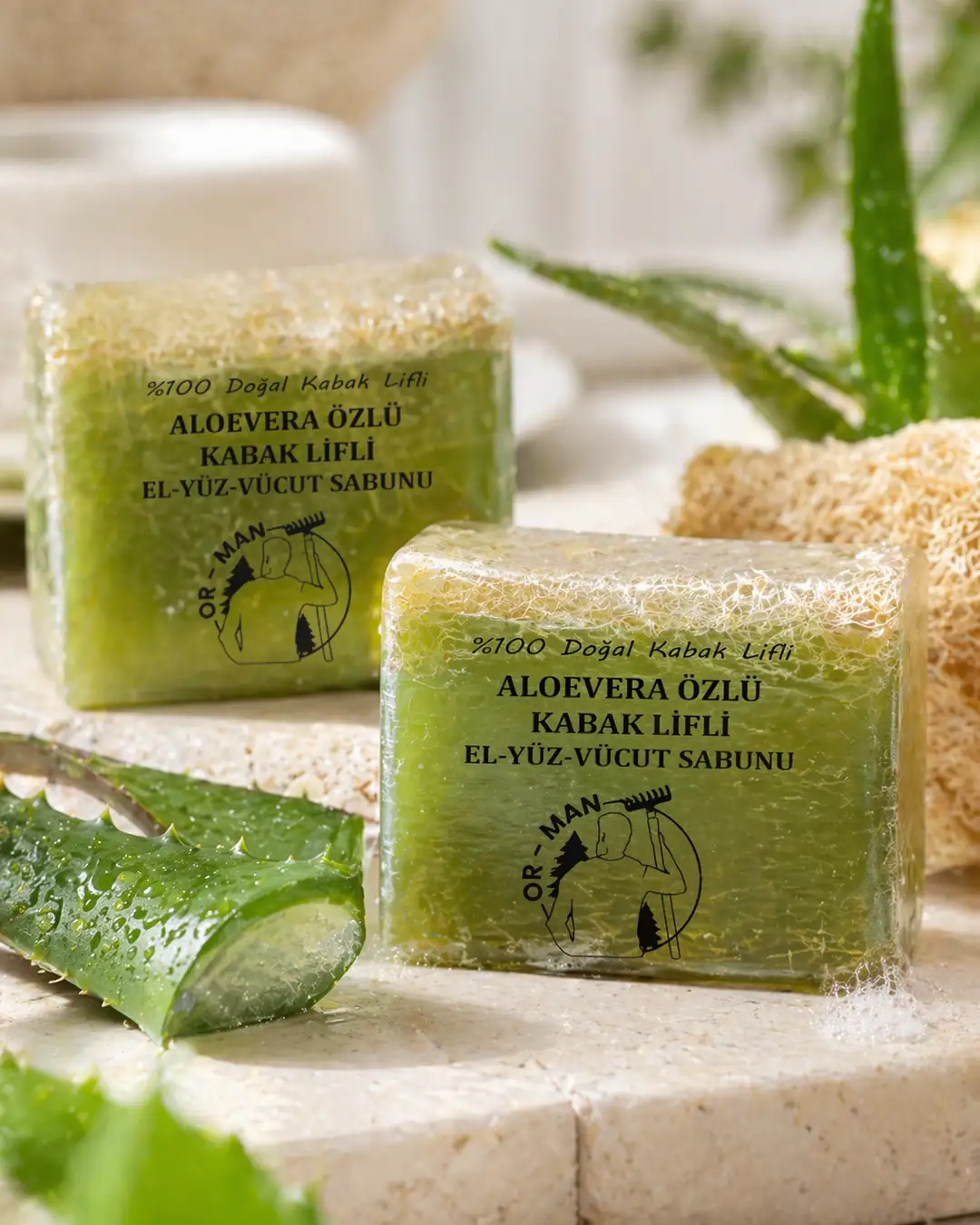 Aloevera zl Kabak Lifli El-Yz-Vcut Sabun