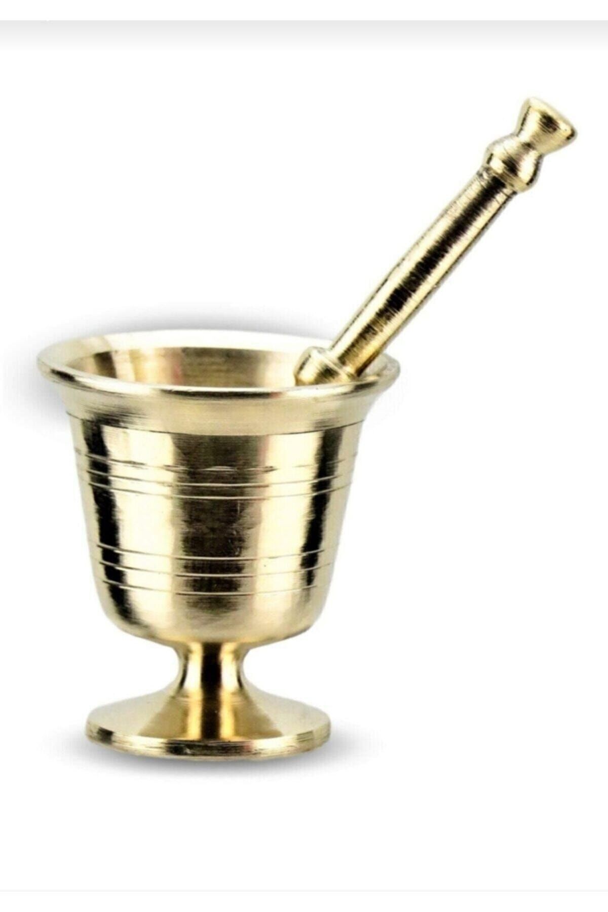 Sarı Pirinç Havan Sarımsak Dövücü 1 No (±%10) 1000gr