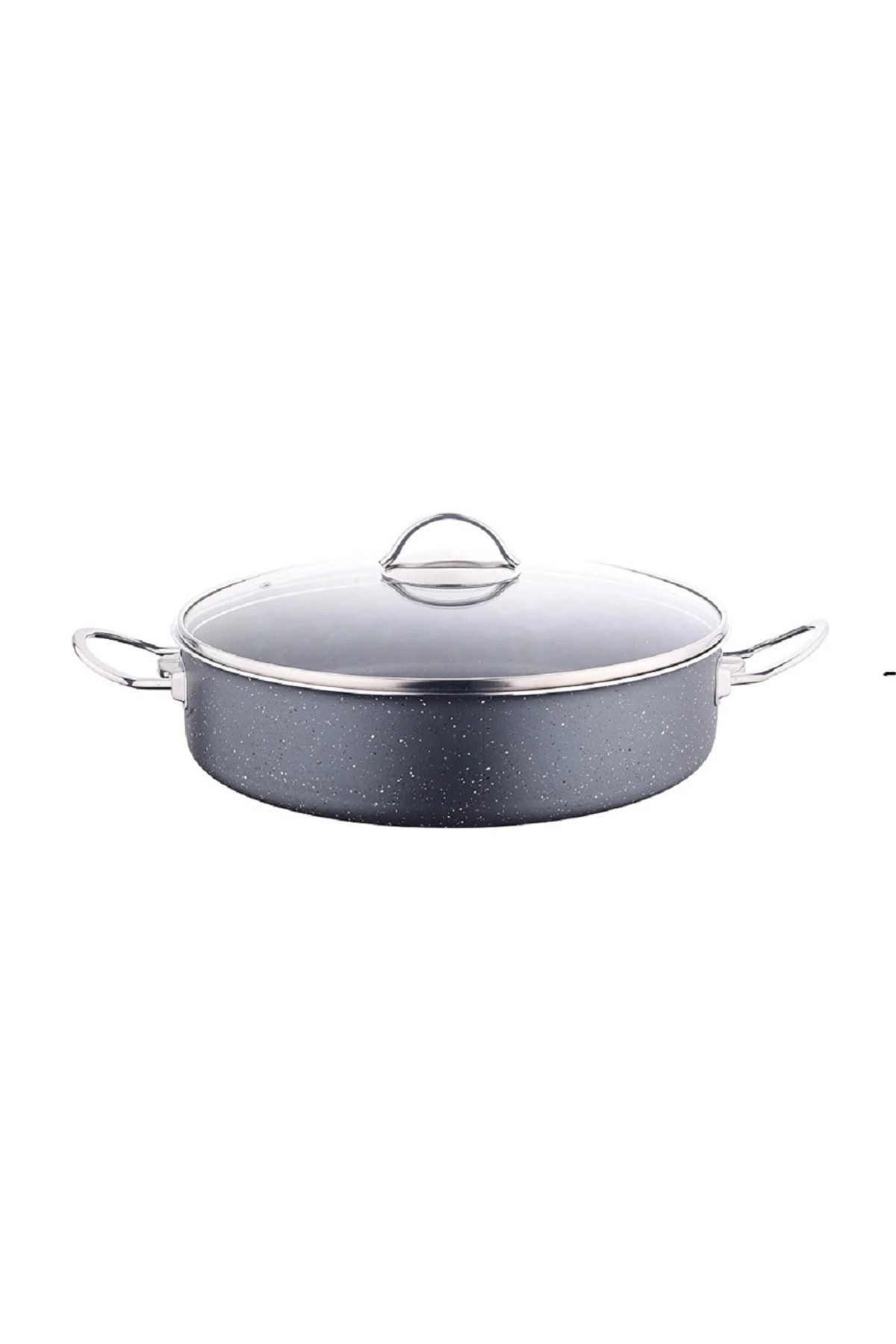 Evinda 24 cm granit basık tencere
