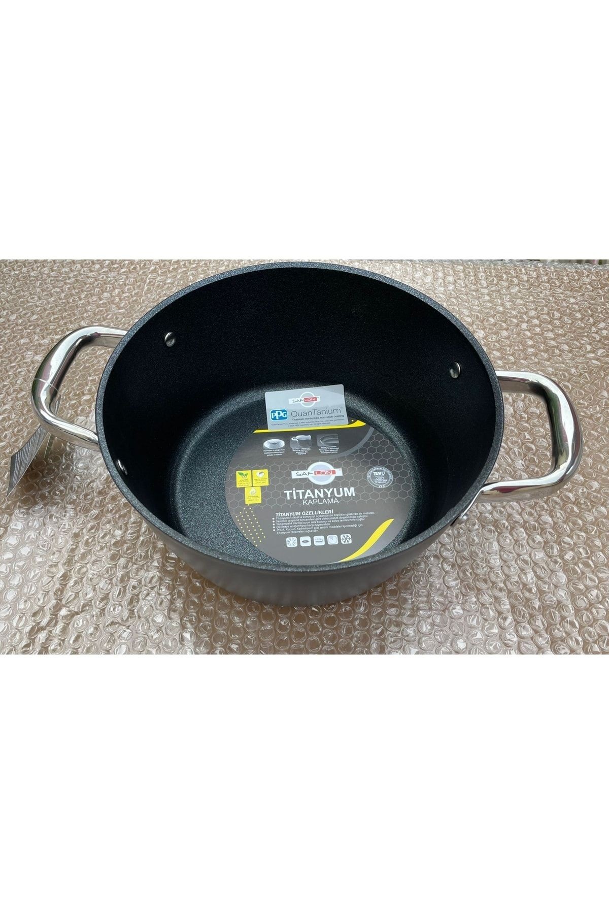 Titanyum 24cm Derin Tencere 4.5 Litre 4mm