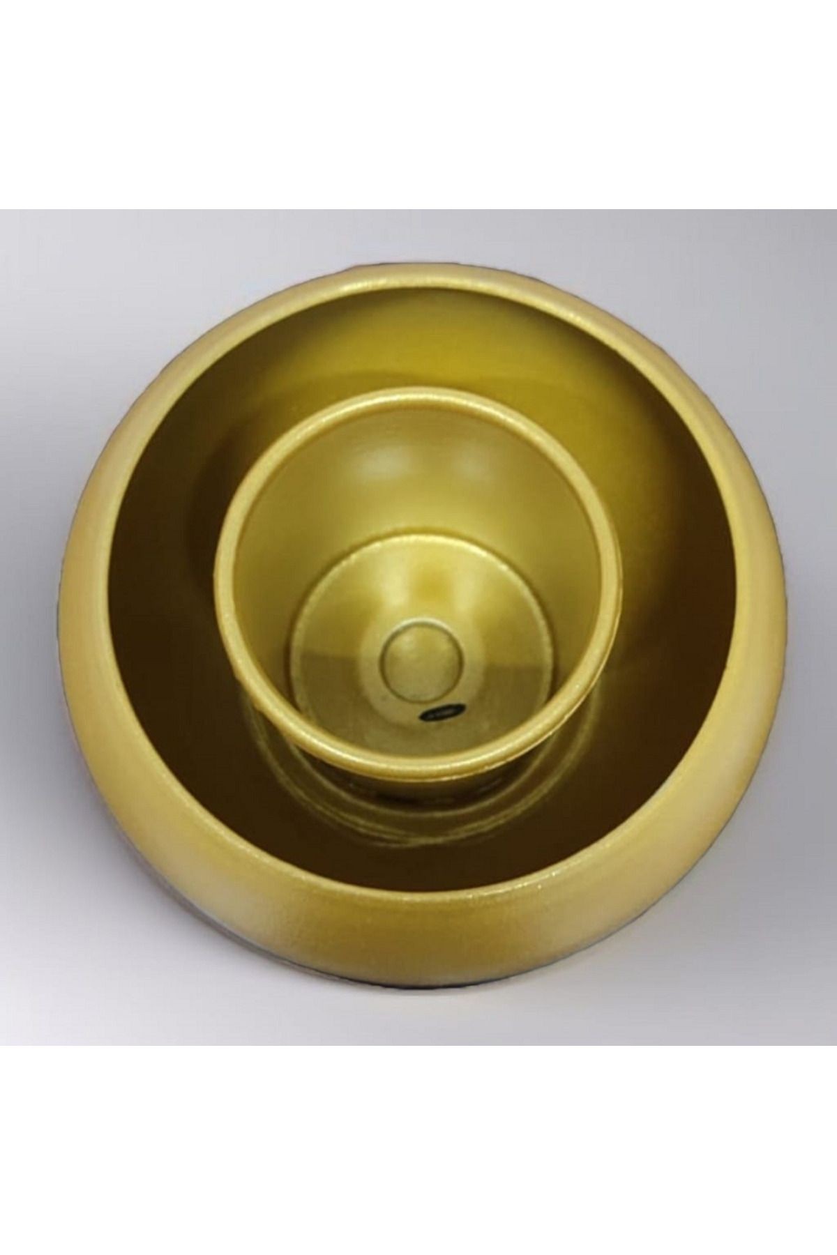 1 Adet Lüks boyalı gold yuvarlak ehlikeyf