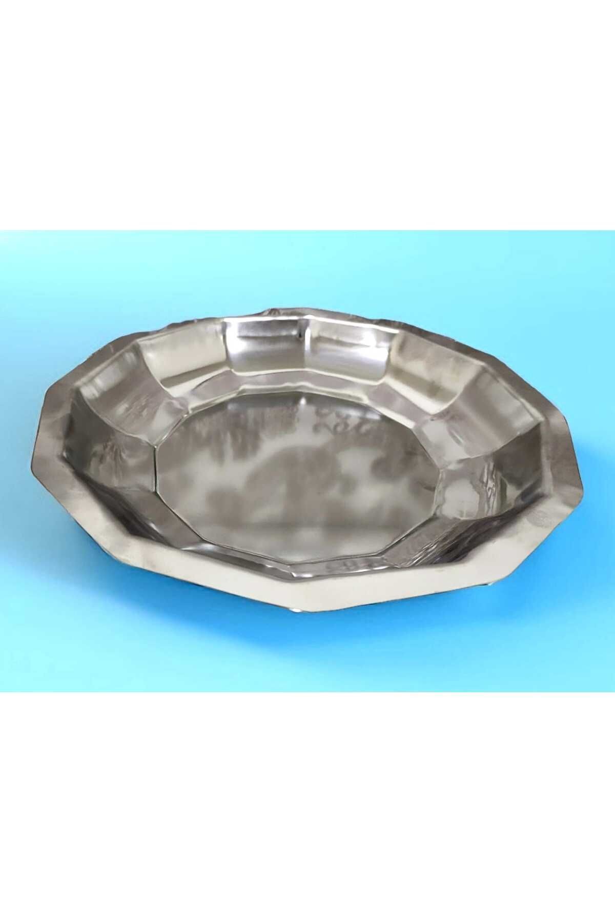 2'li Paslanmaz krom meyvelik & sunum tabağı 27 cm