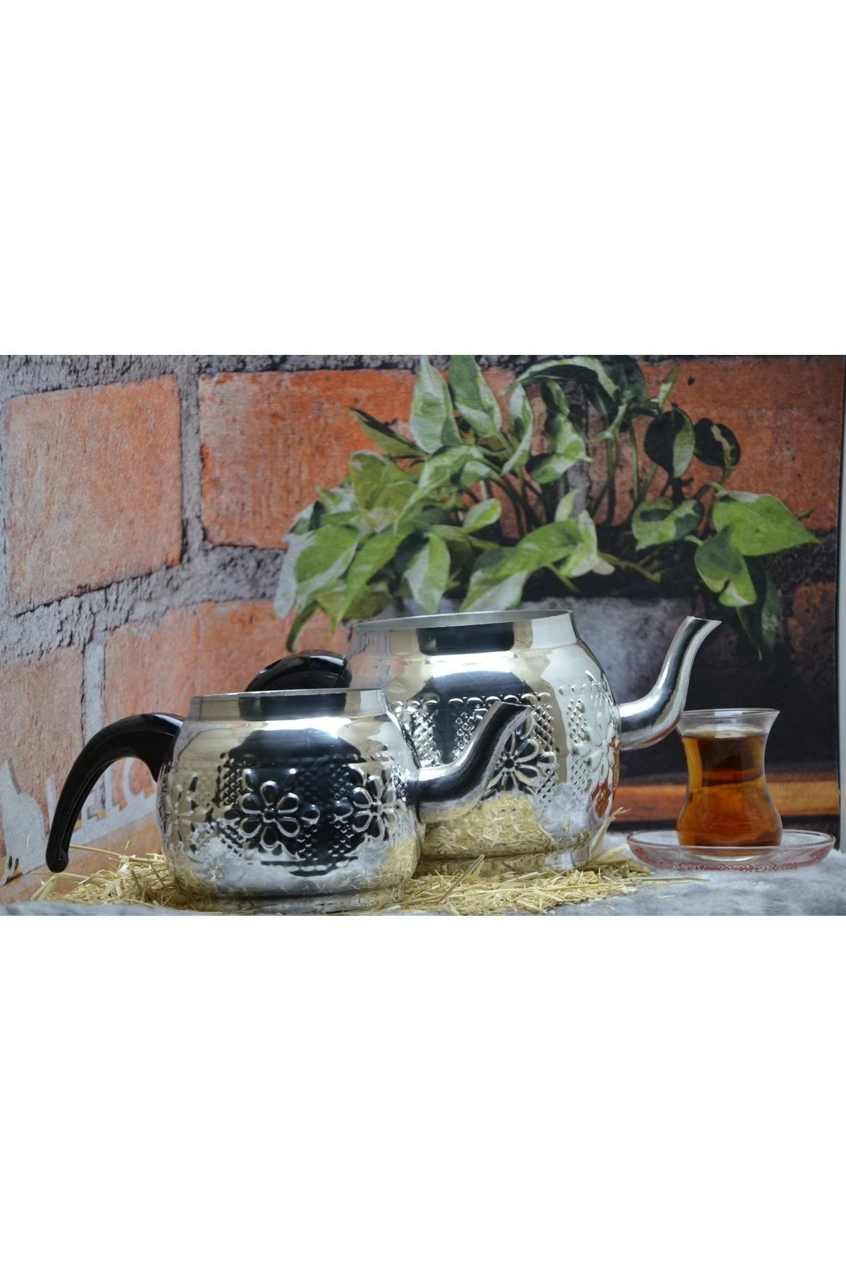 Alüminyum Motifli Desenli Çaydanlık No:3 (1,7 Litre 3 Kişilik)