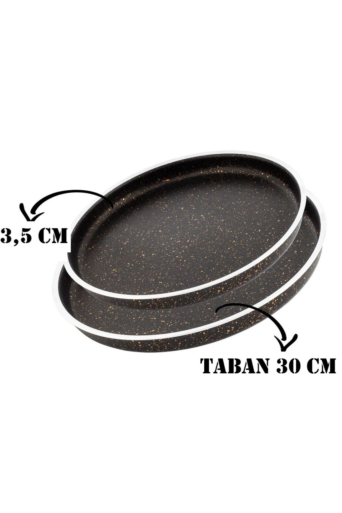Granit Pizza ve Künefe Tabağı & Tepsisi 30 cm