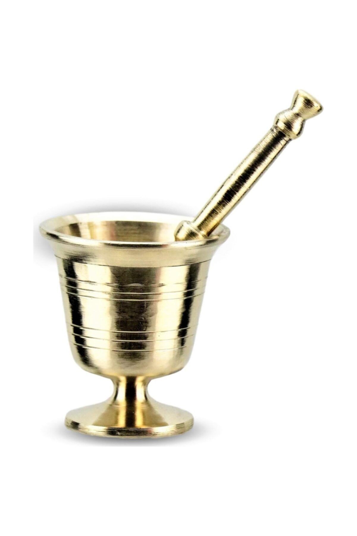 Sarı Pirinç Döküm Havan Ve Tokmak No:1 (boy: 10 Cm)