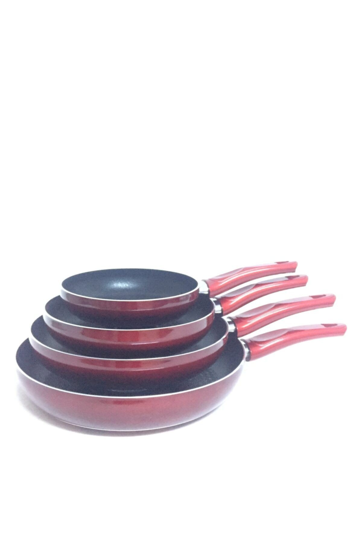 Modern Ve Şık Tasarımlar 4'lü Yanmaz Yapışmaz Teflon Tava Set 18-22-26-30cm