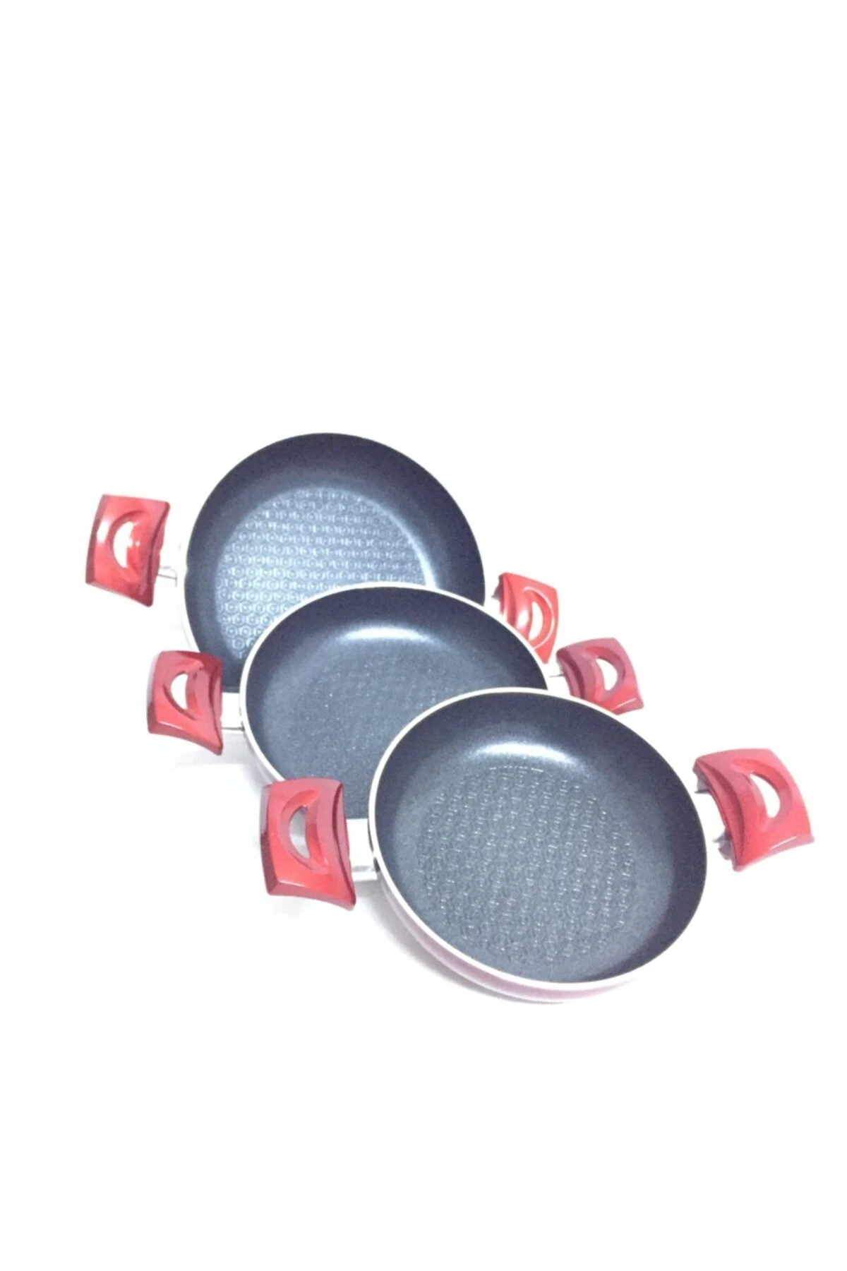 Modern Ve Şık Tasarımlar 18-20-22cm Yanmaz Yapışmaz Teflon Omlet Sahan (3mm Kalınlığında)