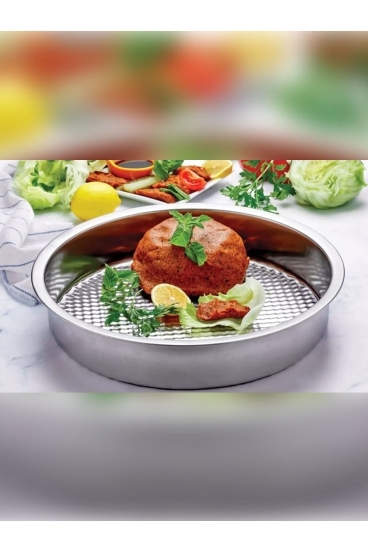 Çiğ Köfte Leğeni 48 Cm / Çiğ Köfte Tepsisi / Köfte Yoğurma Leğeni 4 Numara 48 Cm