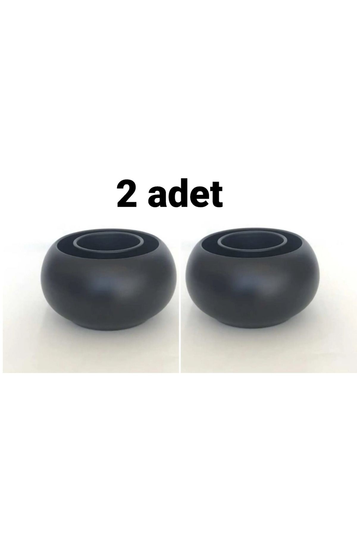 2 Adet Lüks Boyalı Siyah Ehlikeyf