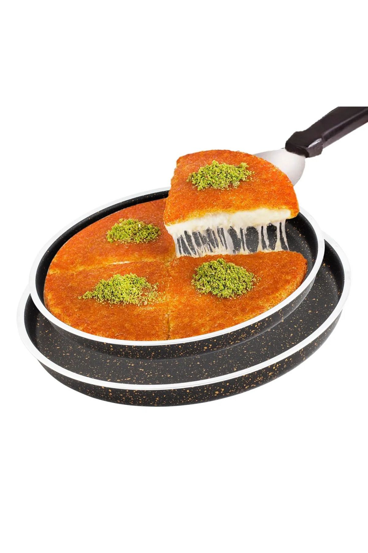 Granit Pizza ve Künefe Tabağı & Tepsisi 30 cm