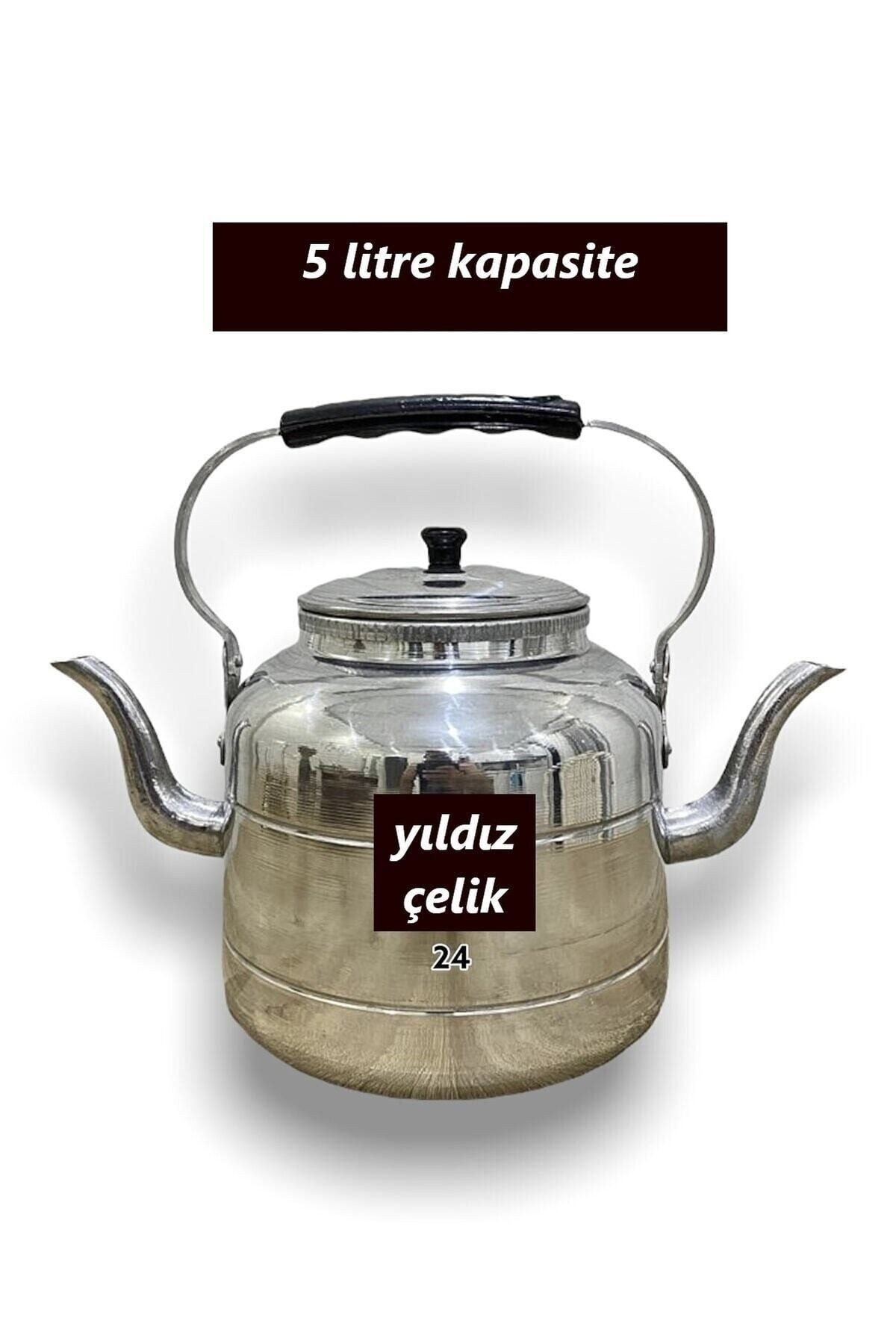 Çift Taraflı Alümünyum Çaydanlık, Osmanlı Muhabbet Çaydanlığı 5 Litre