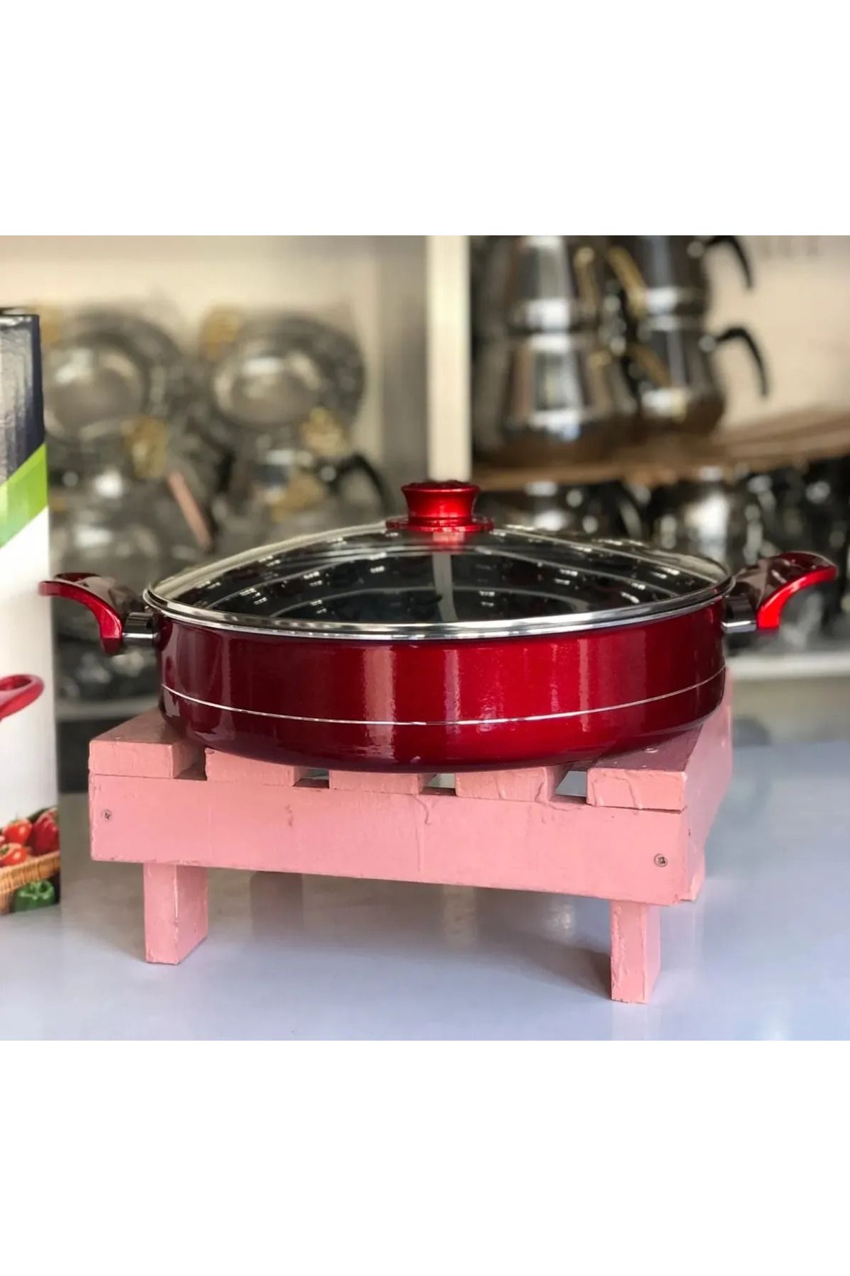 Evinda 22 Cm Petekli Teflon Karnıyarık Tencere