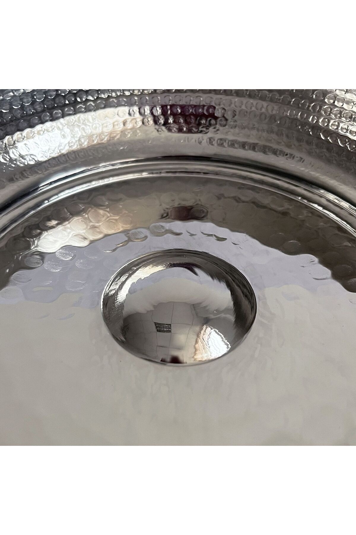 Anadolu Beyaz Bakır Hamam Tası 16cm