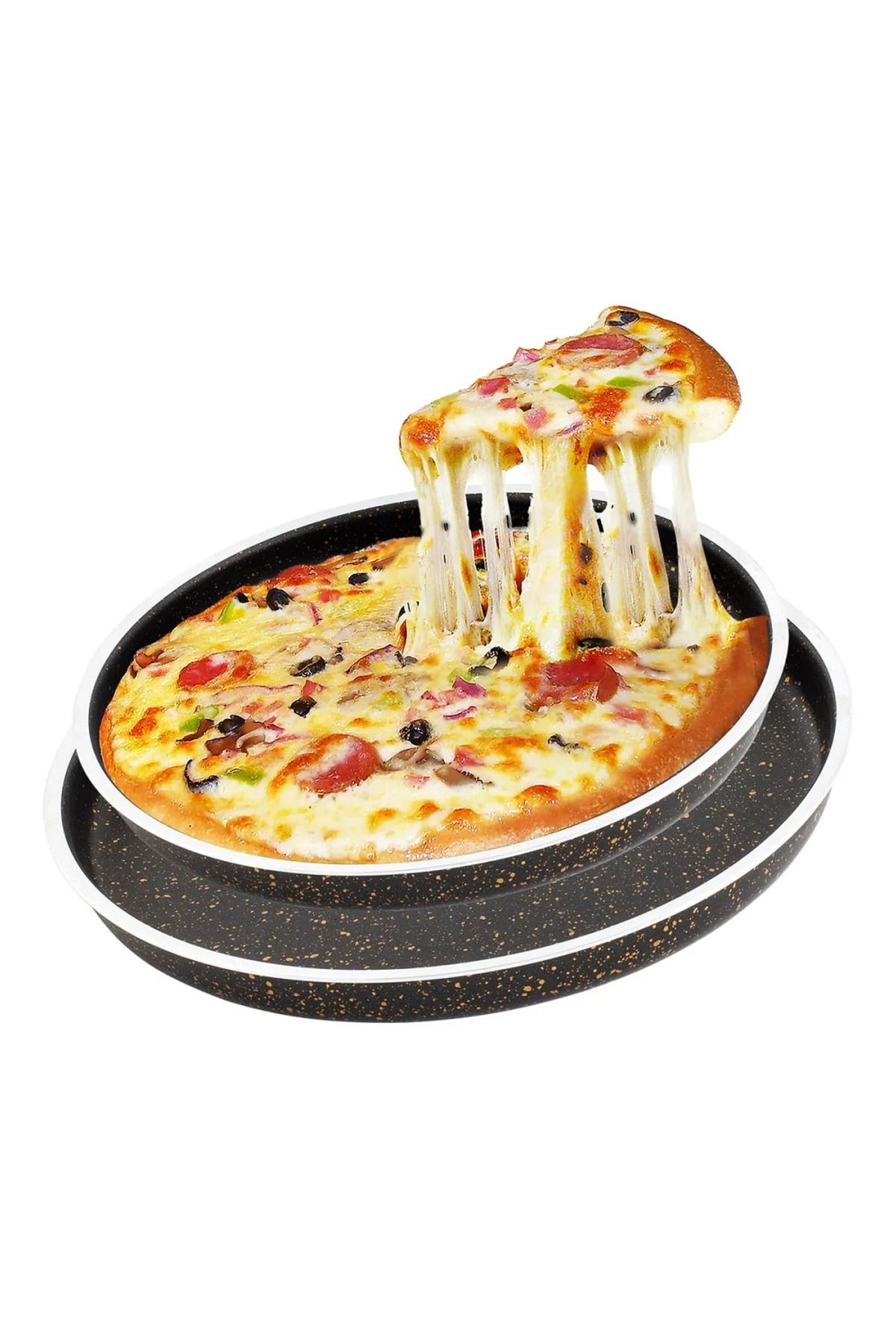 Granit Pizza ve Künefe Tabağı & Tepsisi 30 cm
