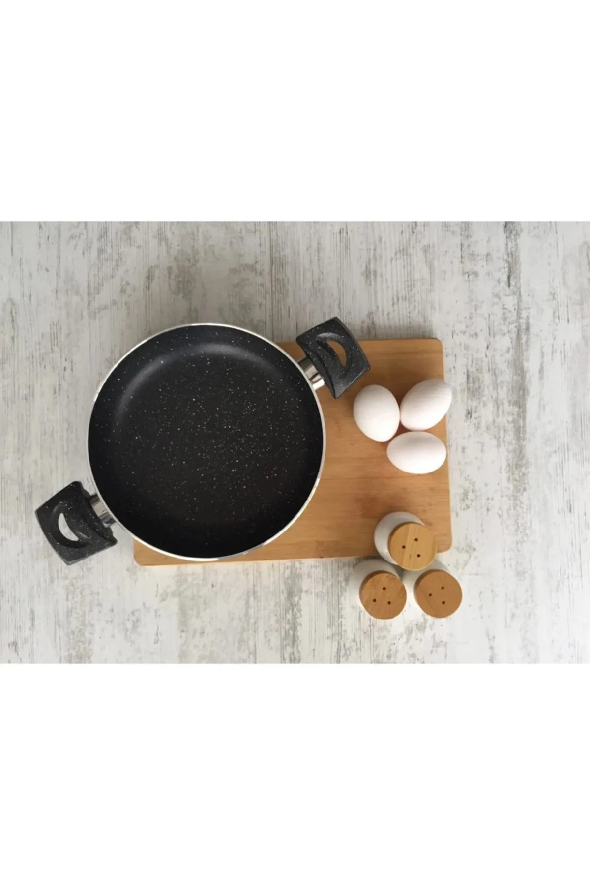 Granit Çift Kulp Tava 20 Cm 3mm