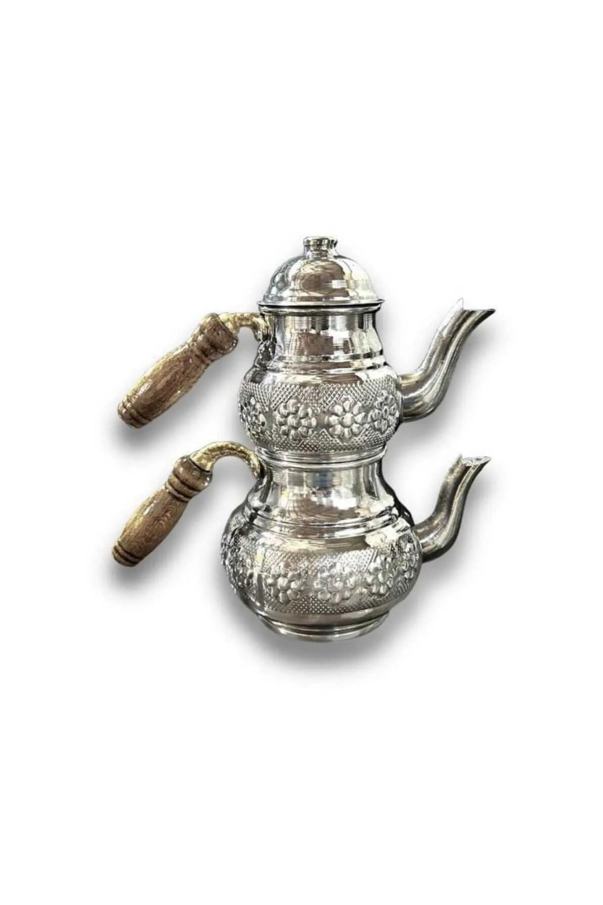 Alüminyum desenli küçük çaydanlık
